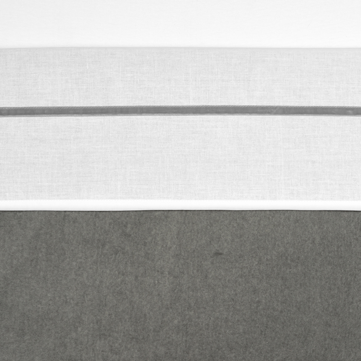 Wieglaken Bies velvet - grey - 75x100cm
