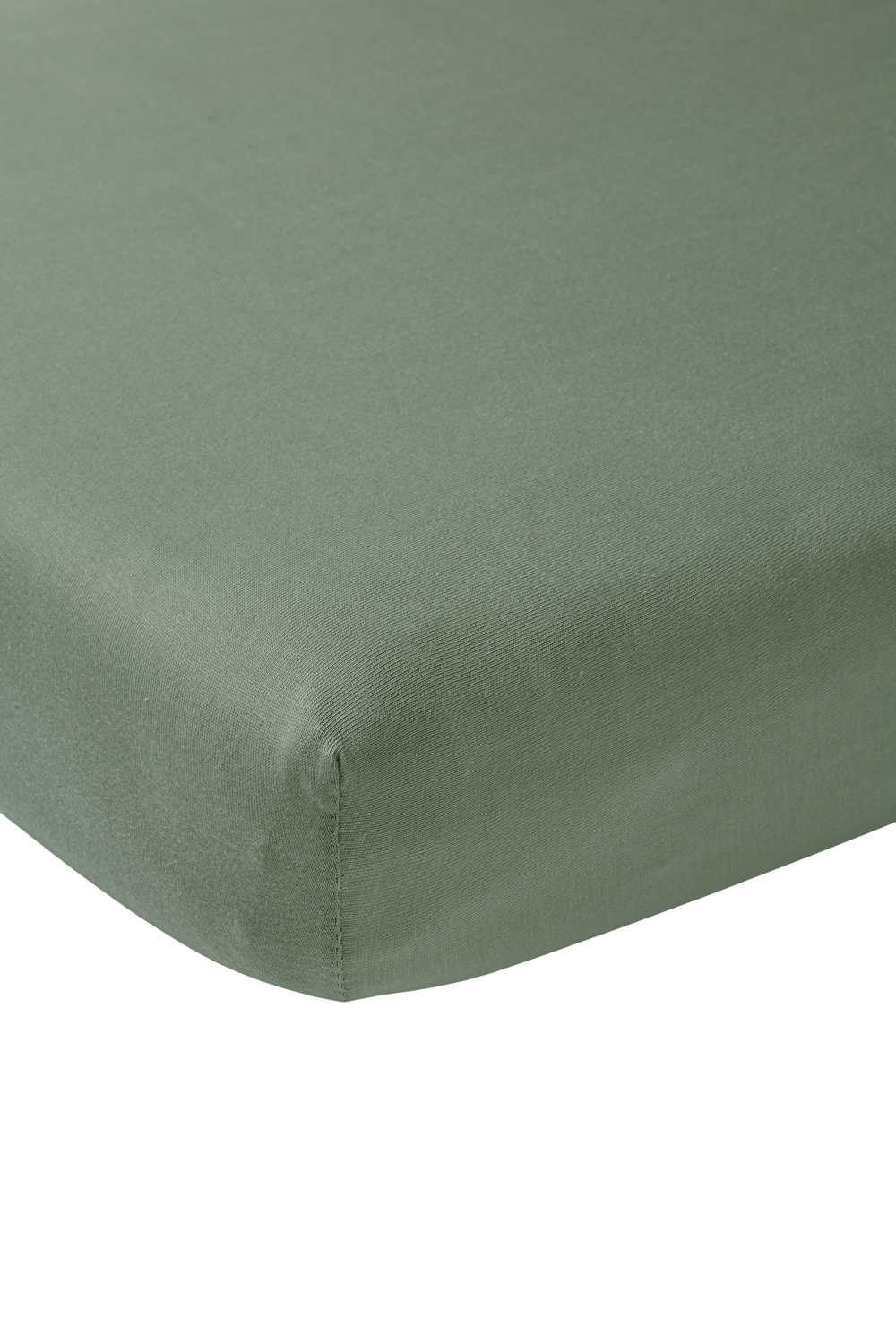 Hoeslaken wieg Uni - forest green - 40x80/90cm
