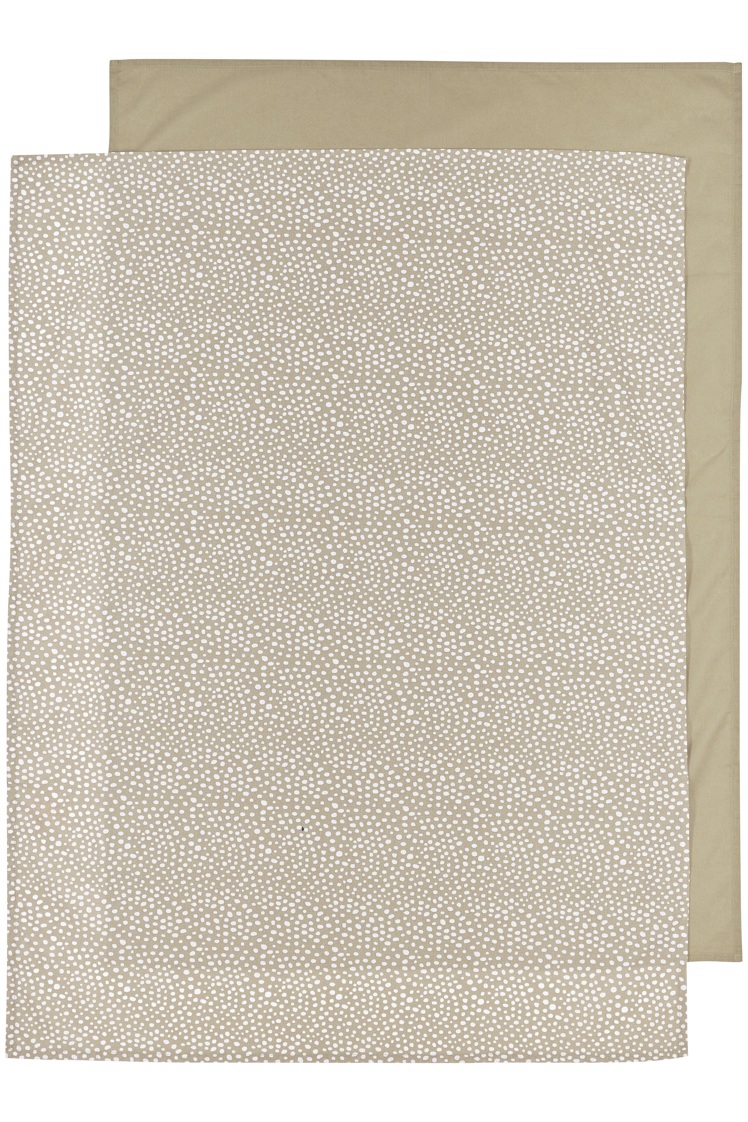 Ledikantlaken 2-Pack Cheetah/Uni - Taupe - 100x150cm
