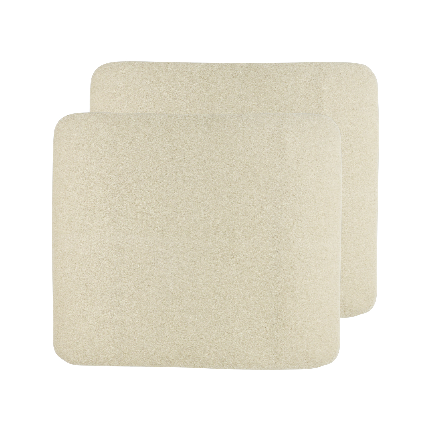 Changing mat cover 2-pack terry Uni - soft sand - 85x75cm