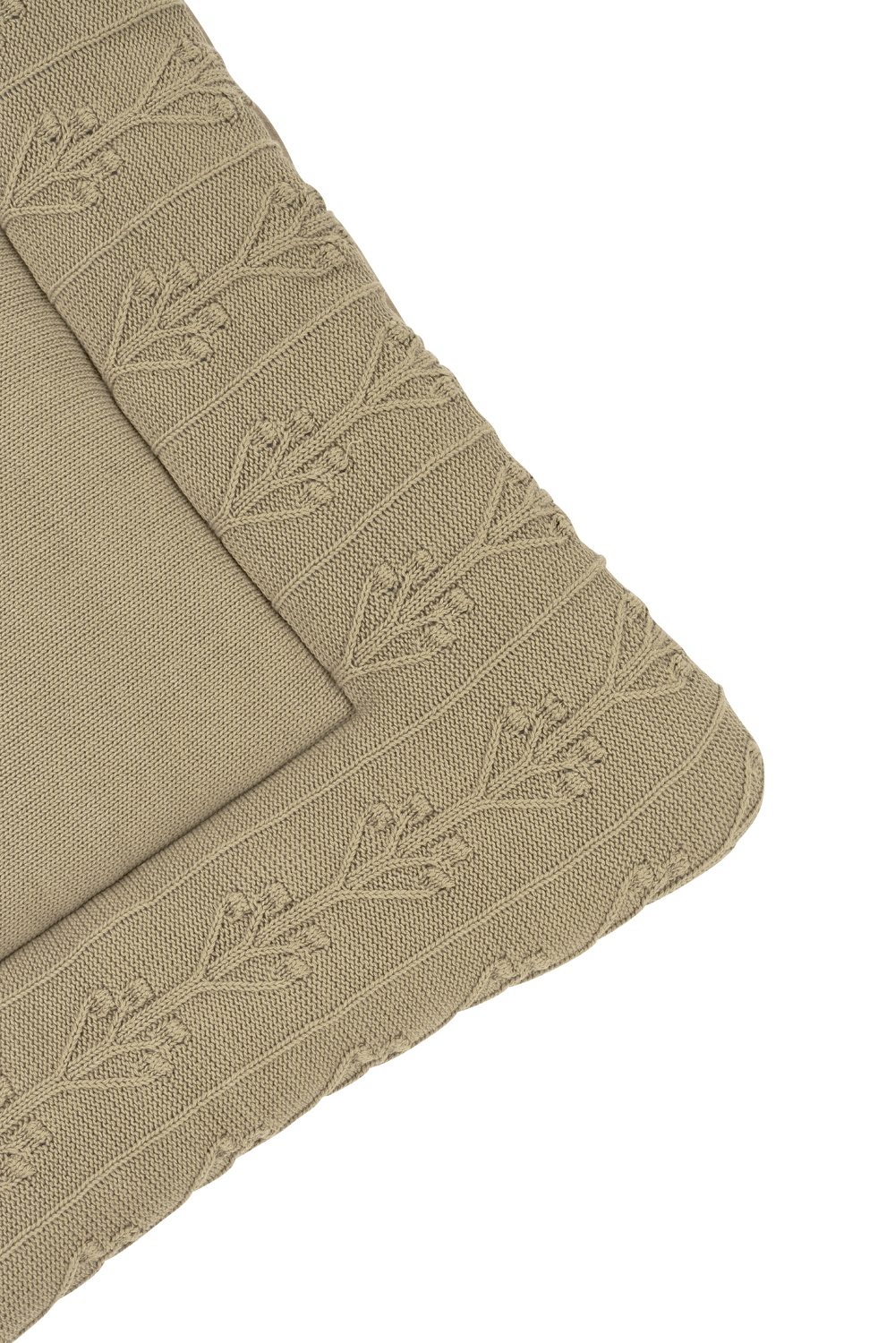 Playpen mattress Romantic Flower - taupe - 77x97cm