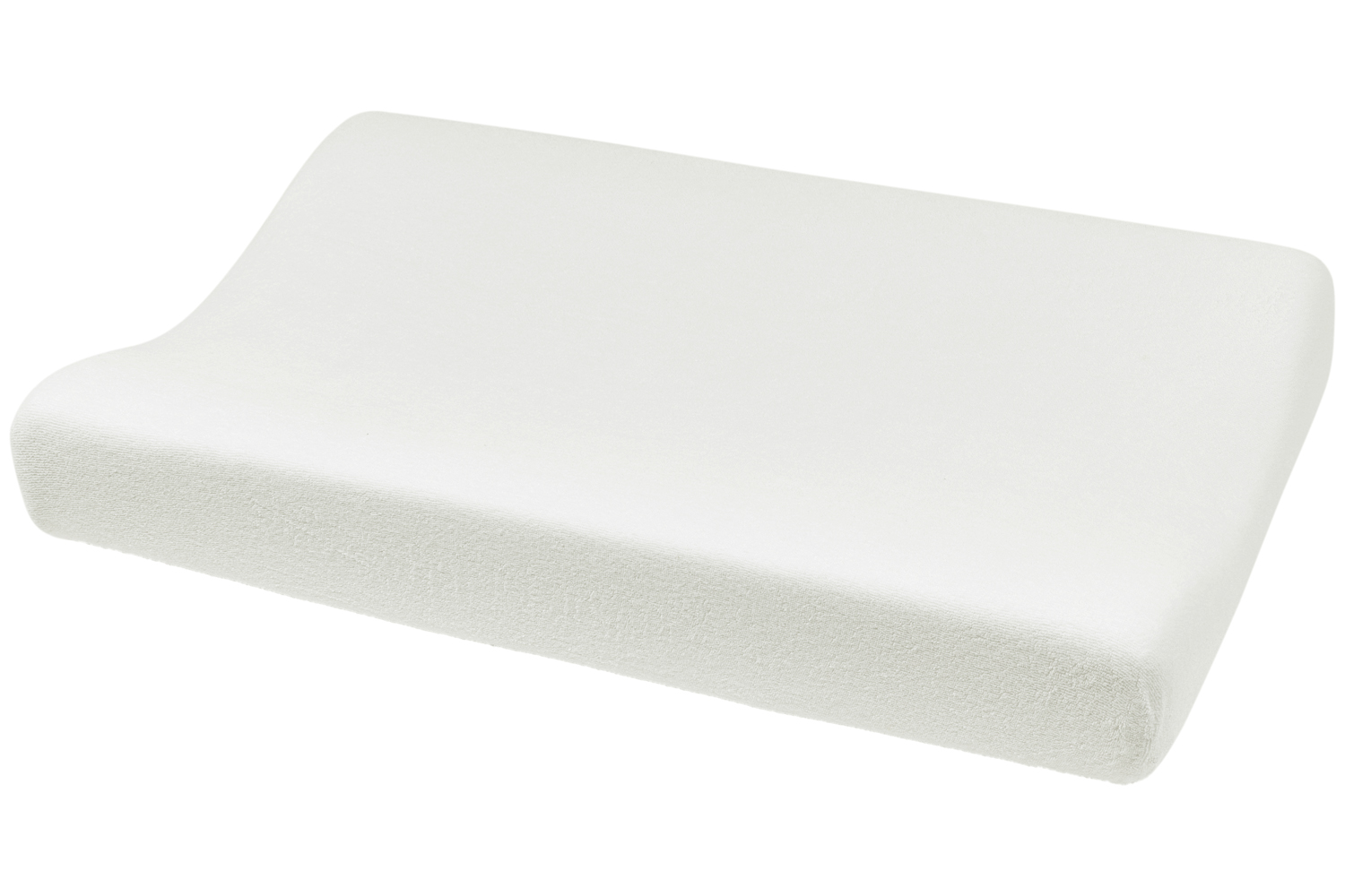 Aankleedkussenhoes badstof Uni - white - 50x70cm