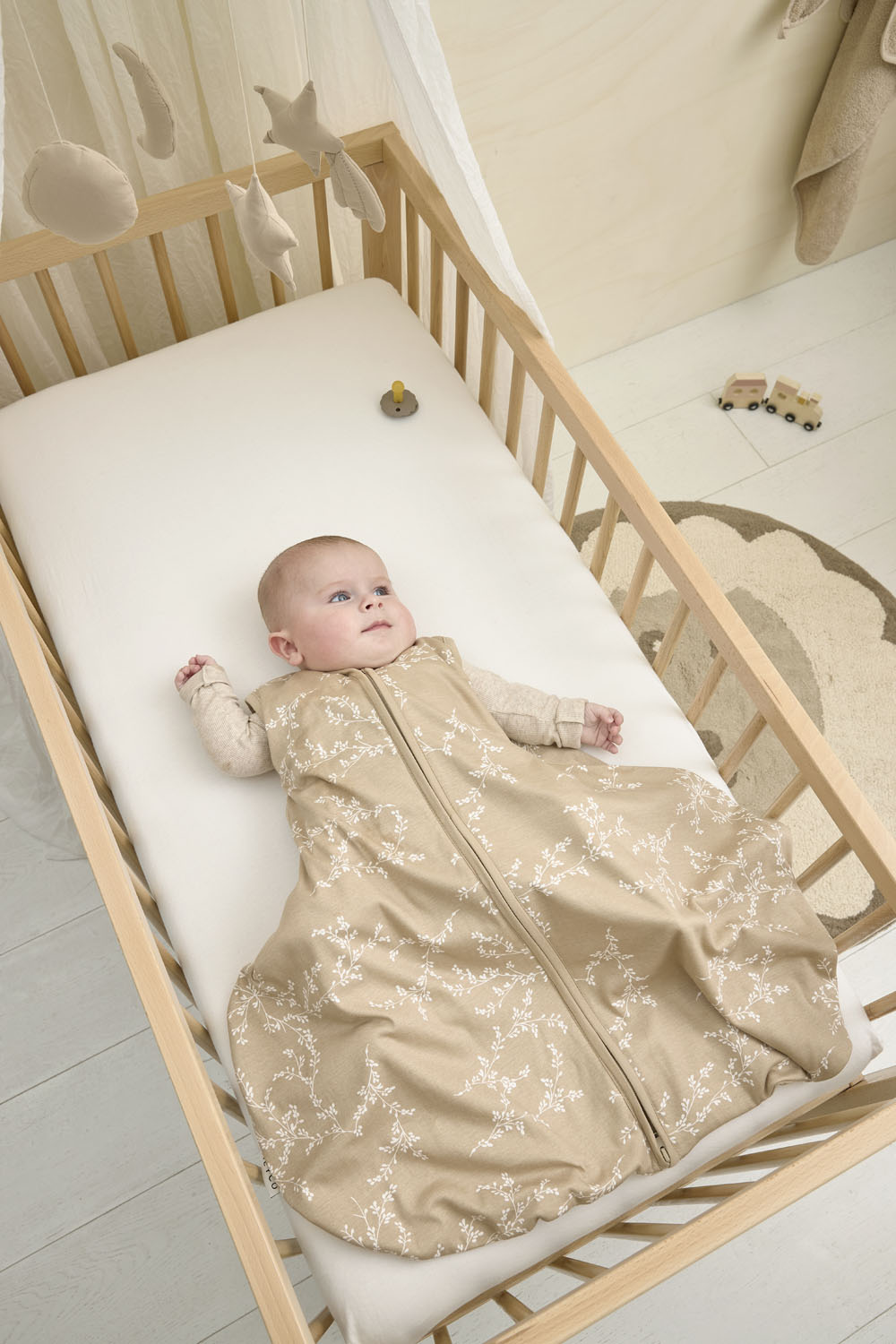 Baby slaapzak heupdysplasie Branches - sand - 70cm - 0.5 TOG