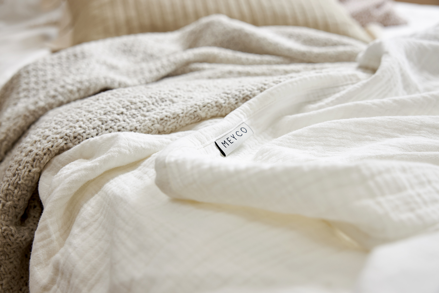 Beach towel pre-washed muslin Uni - offwhite - 140x200cm