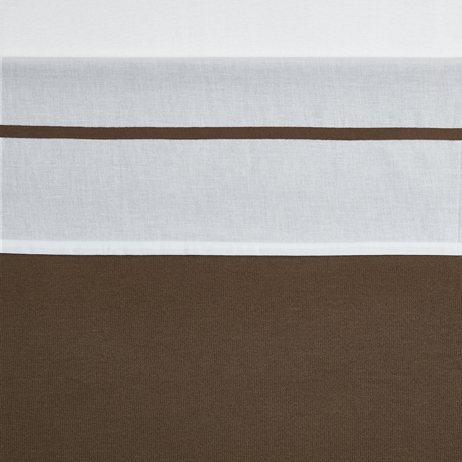 Ledikant laken Bies - chocolate - 100x150cm