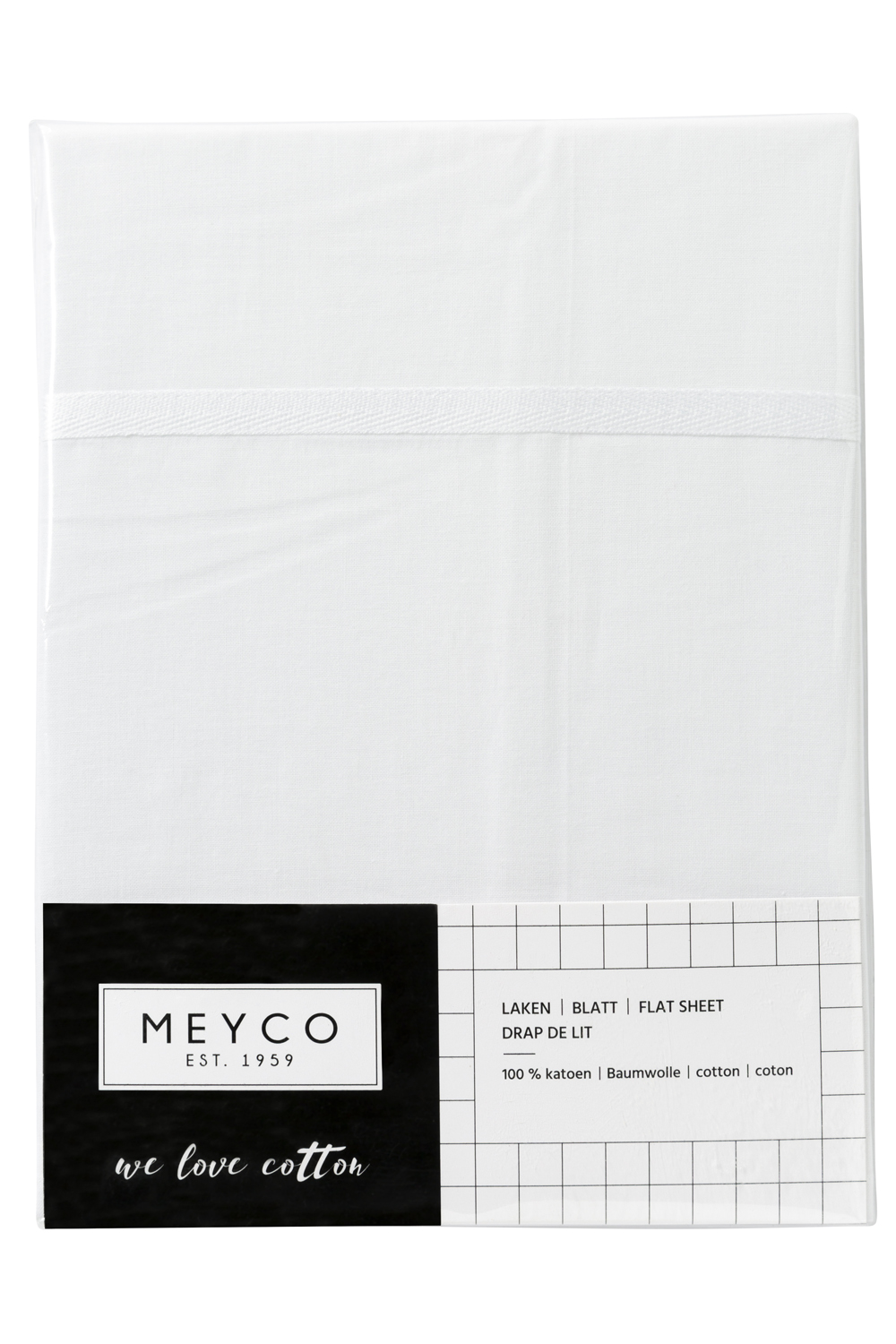 Wieglaken Bies - white - 75x100cm - 0.3 TOG