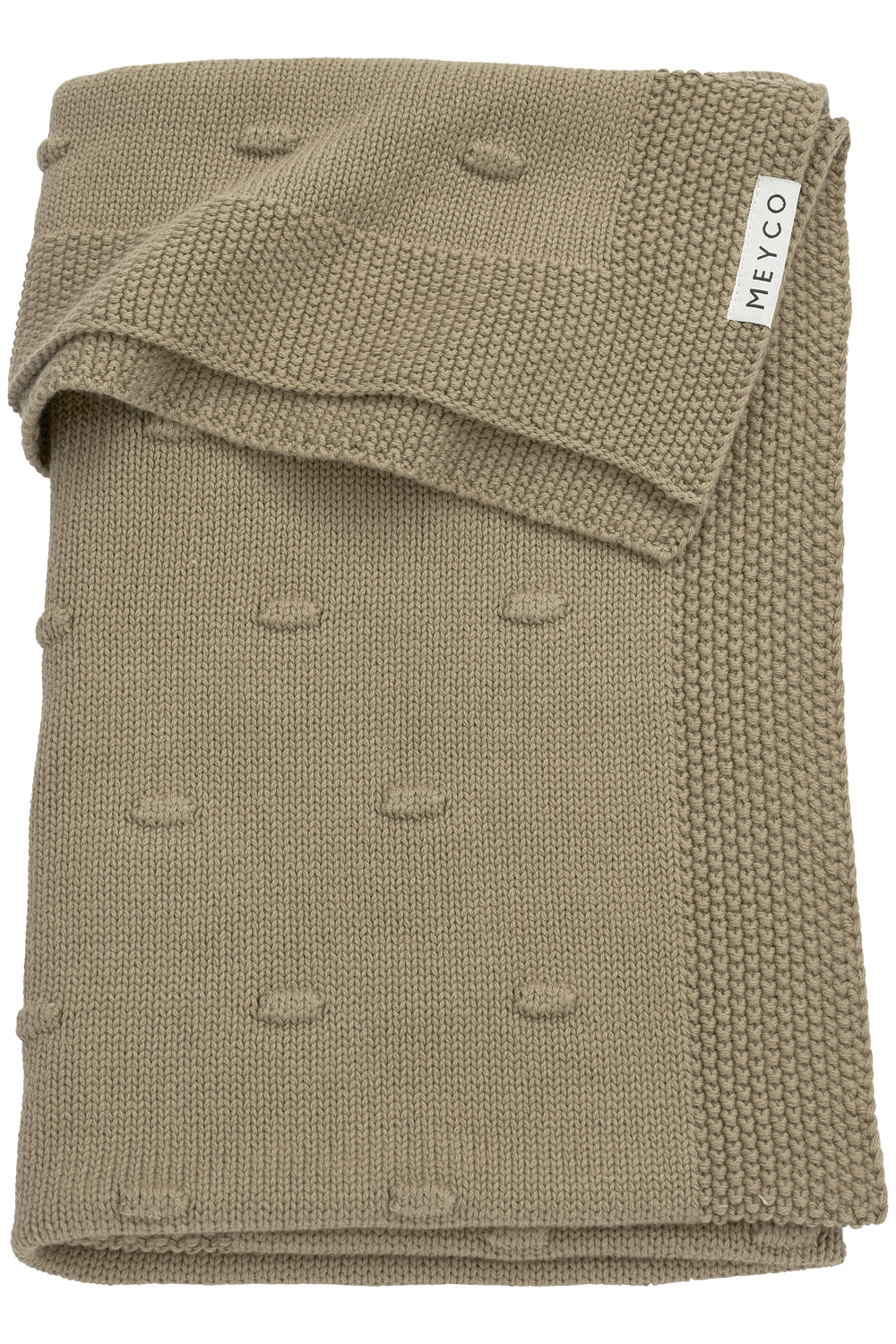 Wiegdeken Knots - taupe - 75x100cm