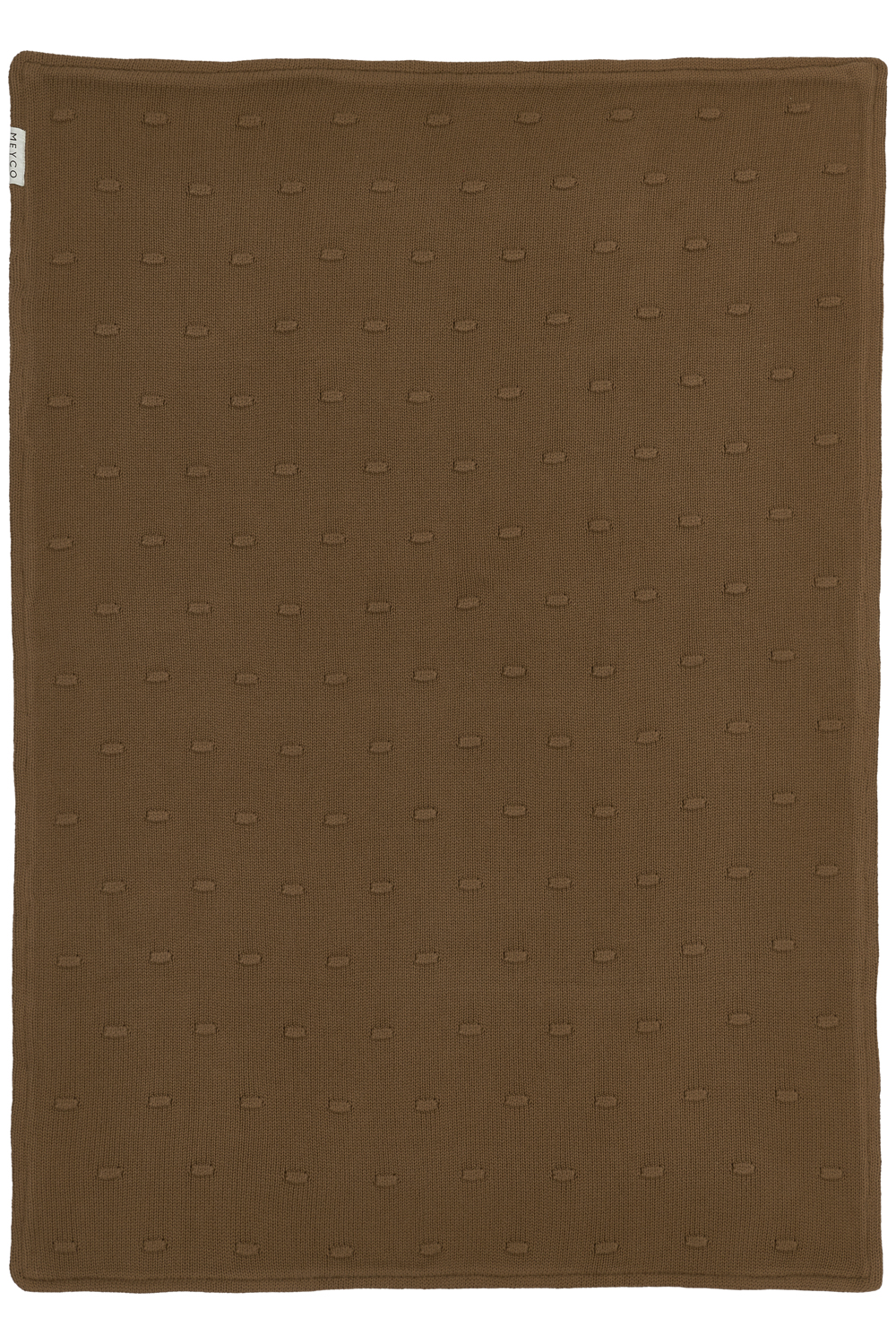 Ledikant deken Knots velvet - chocolate - 100x150cm