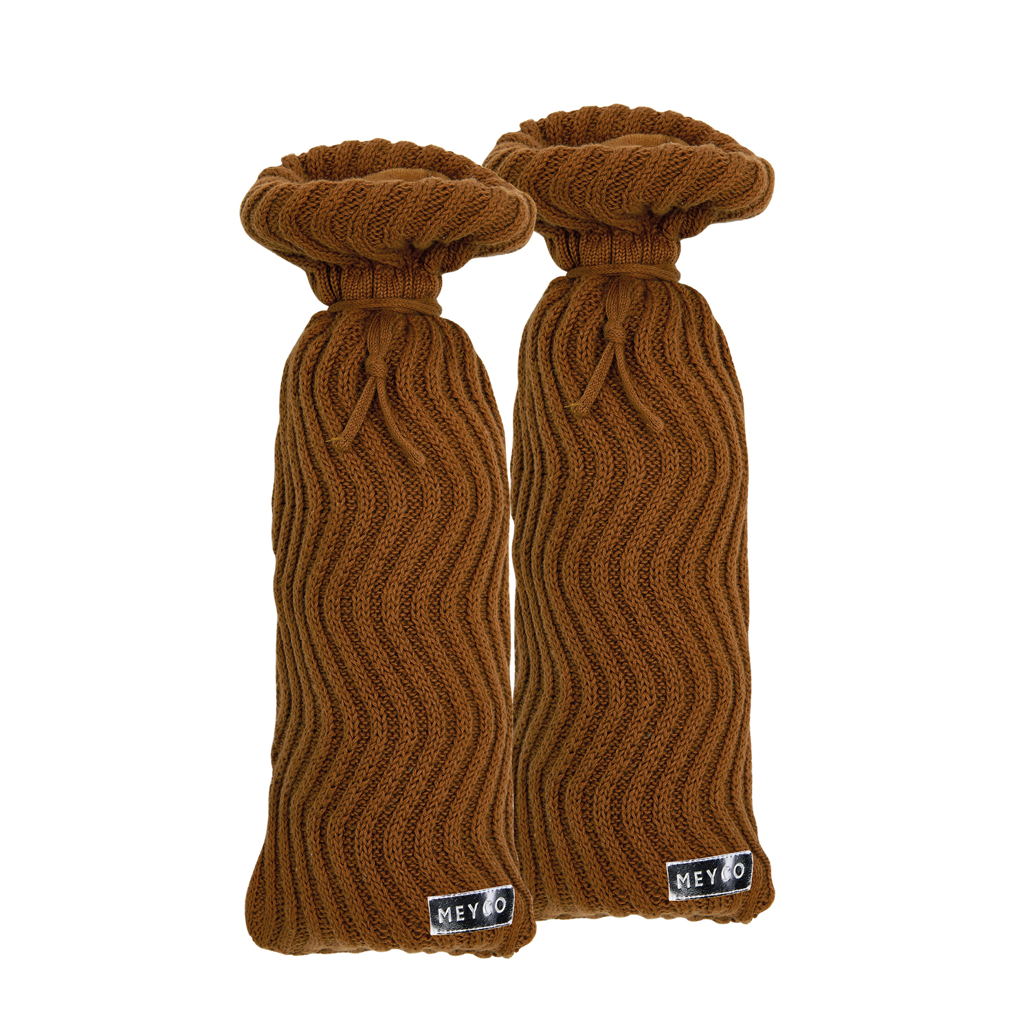 Hot water bottle cover 2-pack Waves - camel