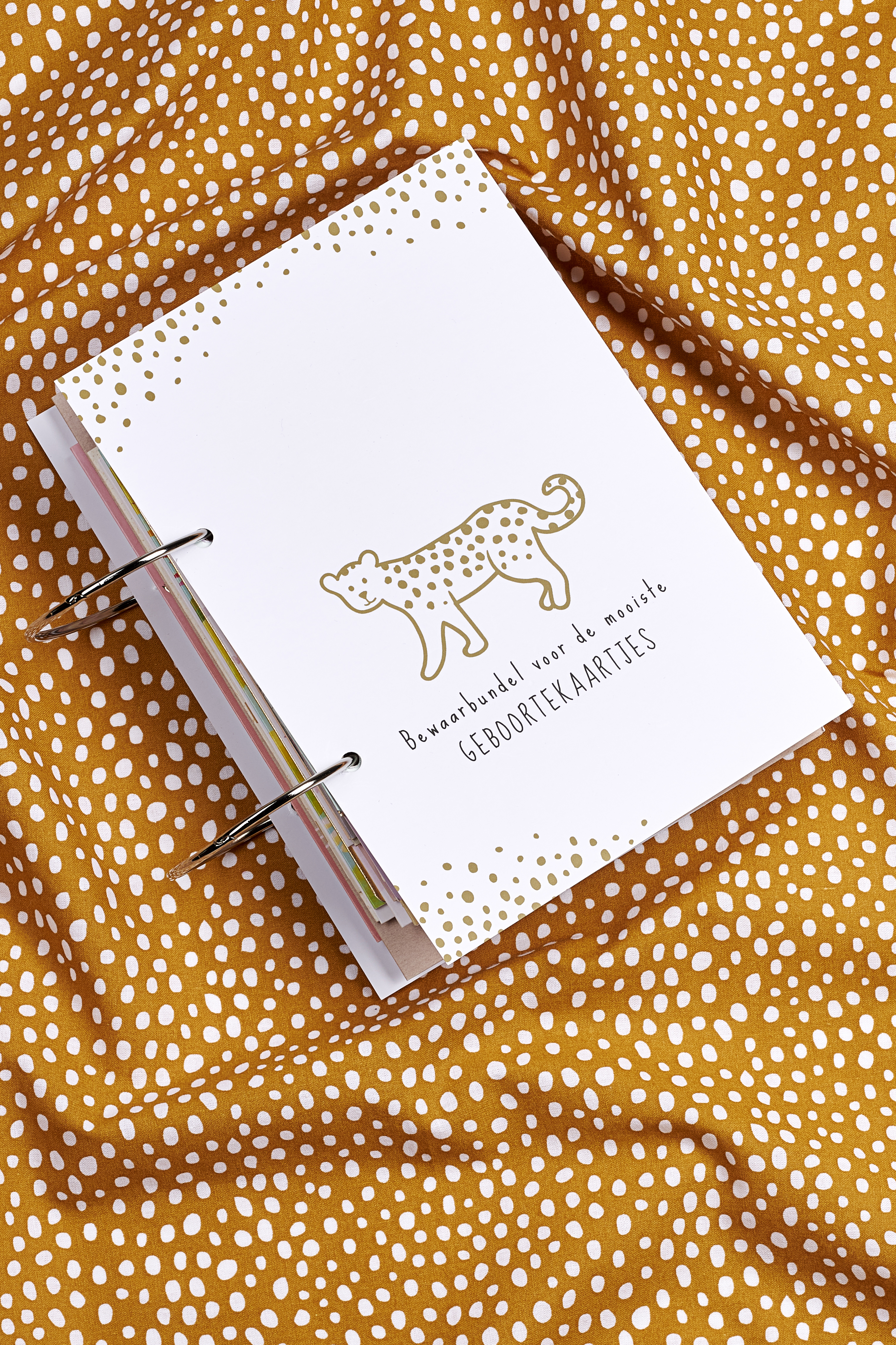 Card bundle Cheetah - honey gold