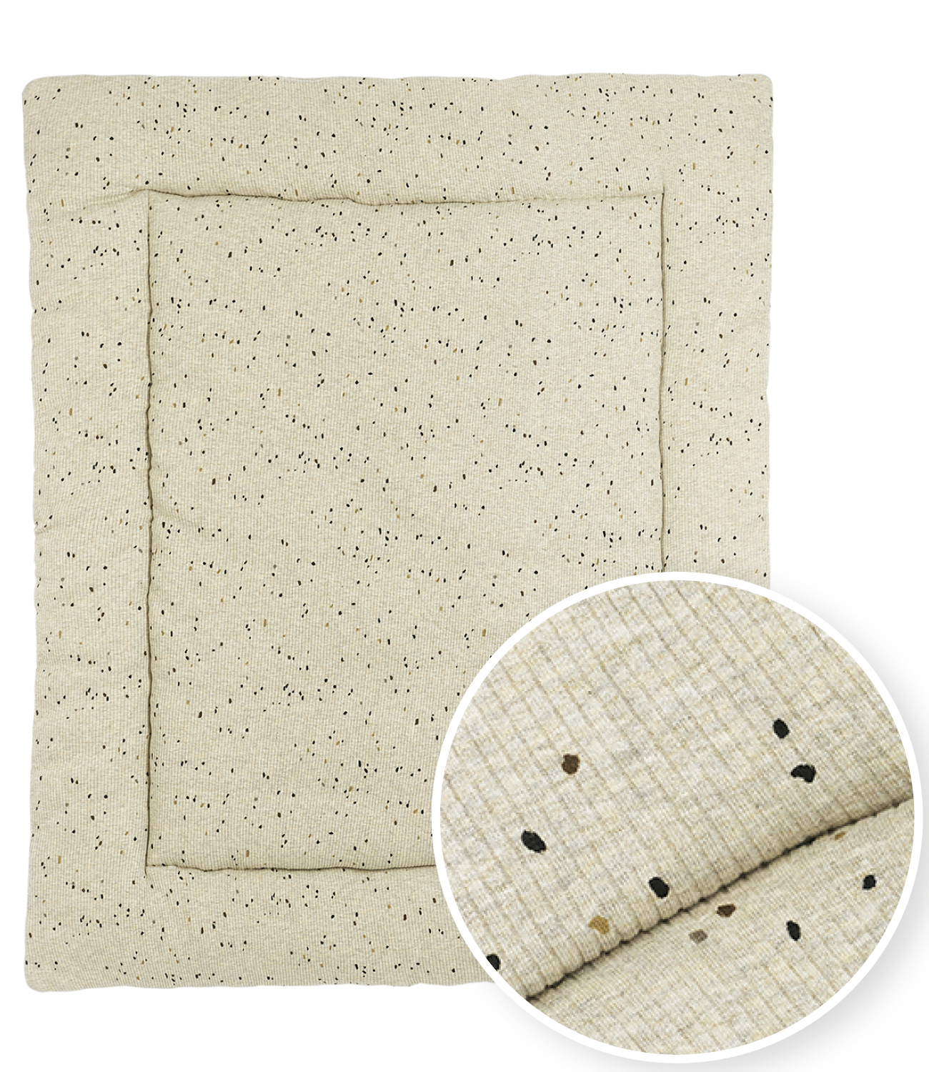 Laufgittereinlage Rib Mini Spot - sand melange - 80x100cm