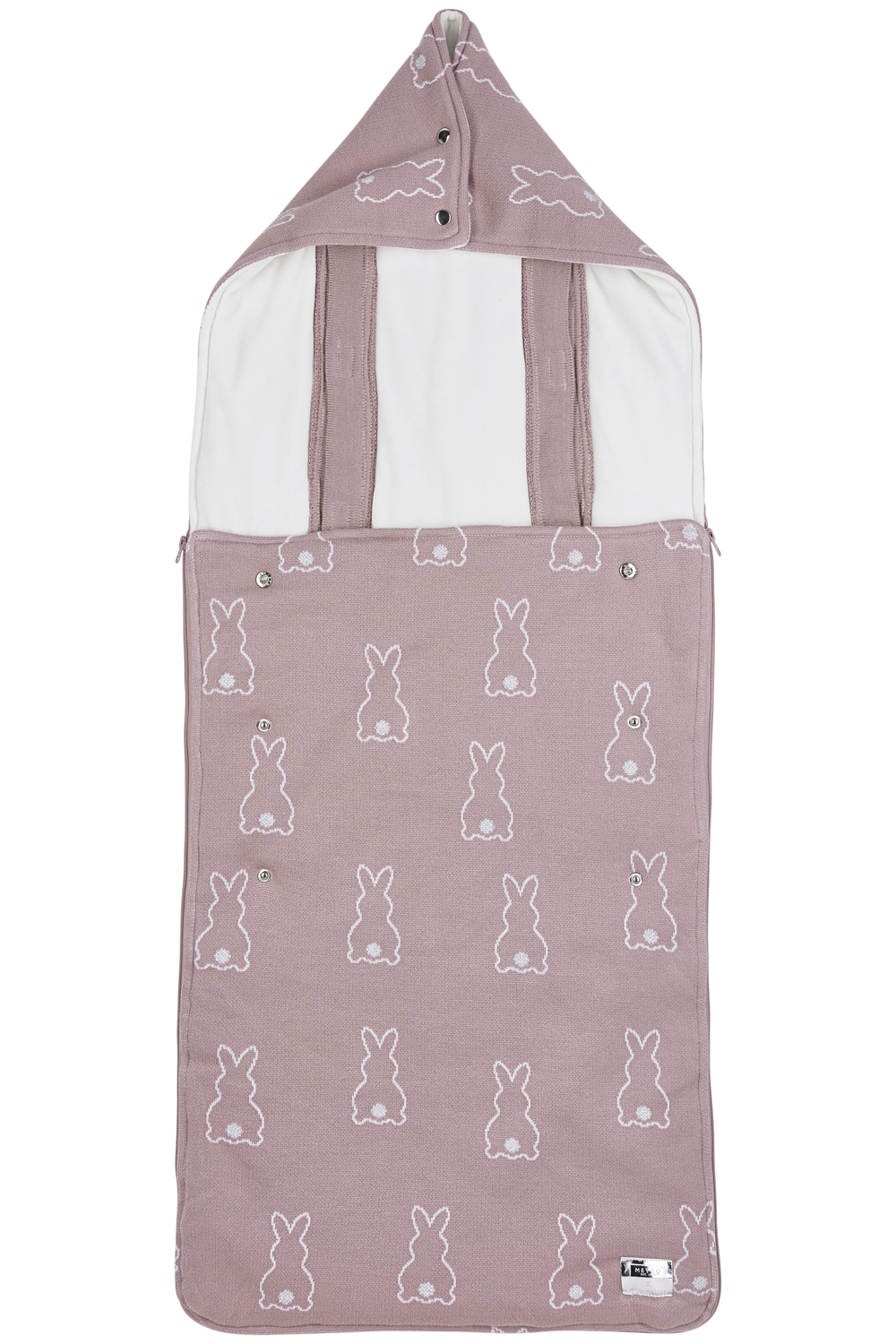 Buggy voetenzak Rabbit - lilac - 45x130cm