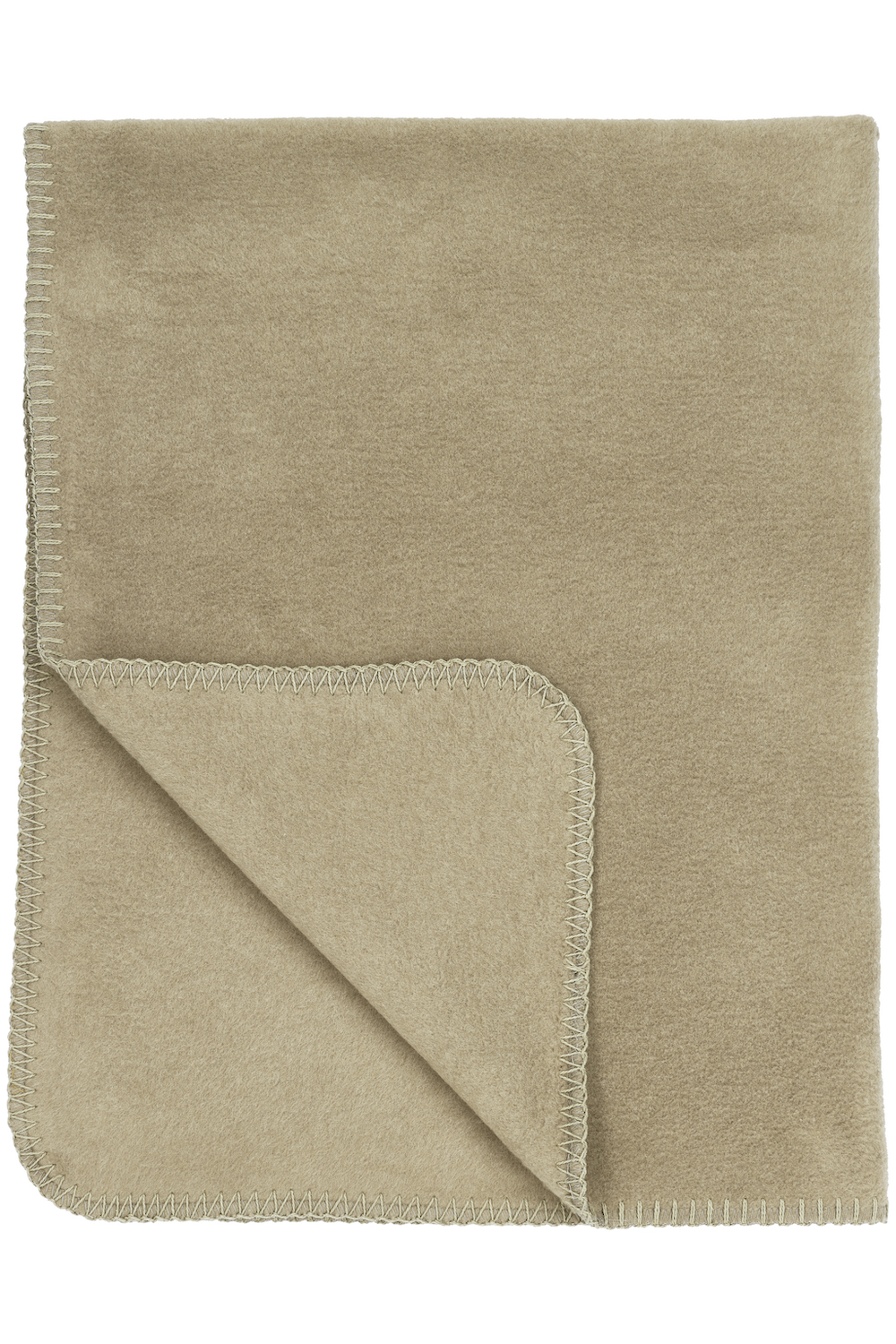 Ledikant deken geweven Uni - taupe - 100x150cm - 1.0 TOG