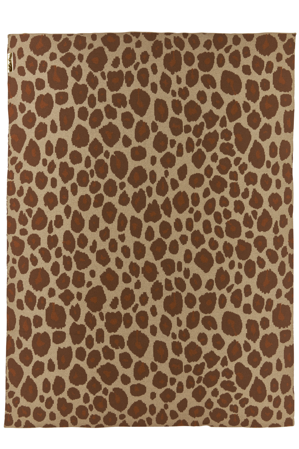 Wiegdeken Panter - camel - 75x100cm