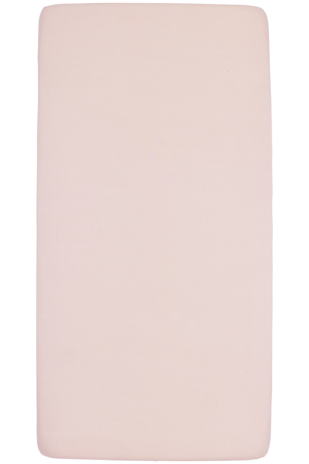Fitted sheet cot bed jersey Uni - soft pink - 60x120cm