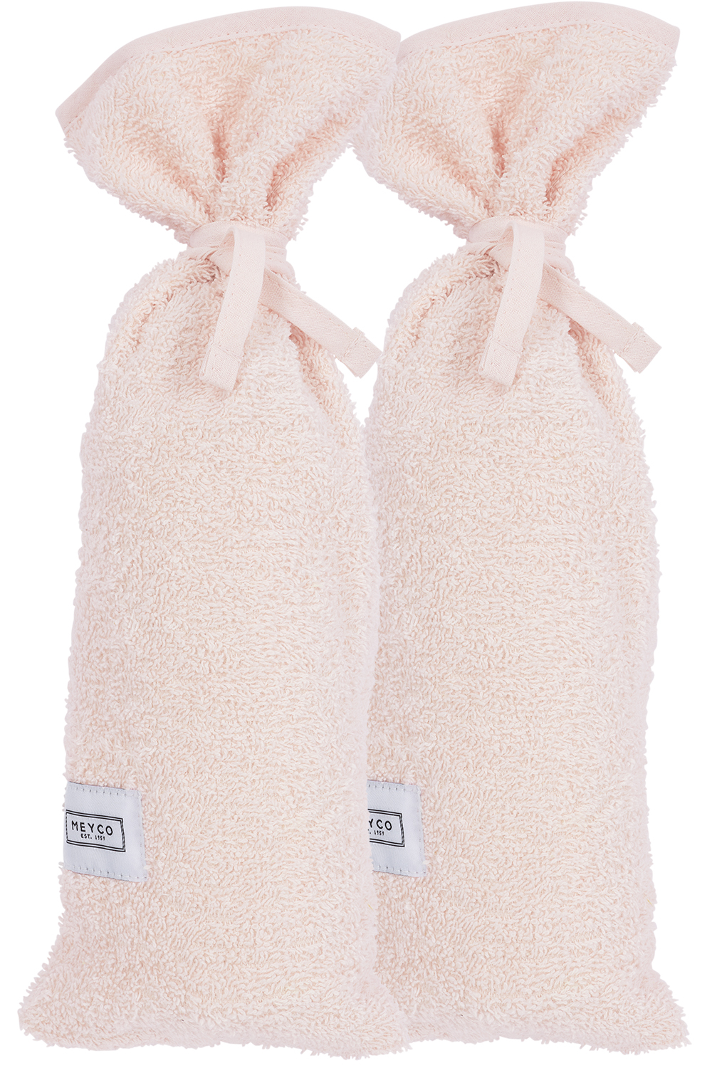 Kruikenzak 2-pack badstof Uni - soft pink