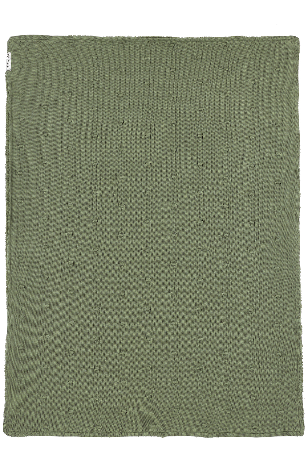 Ledikant deken Mini Knots teddy - forest green - 100x150cm - 2.0 TOG