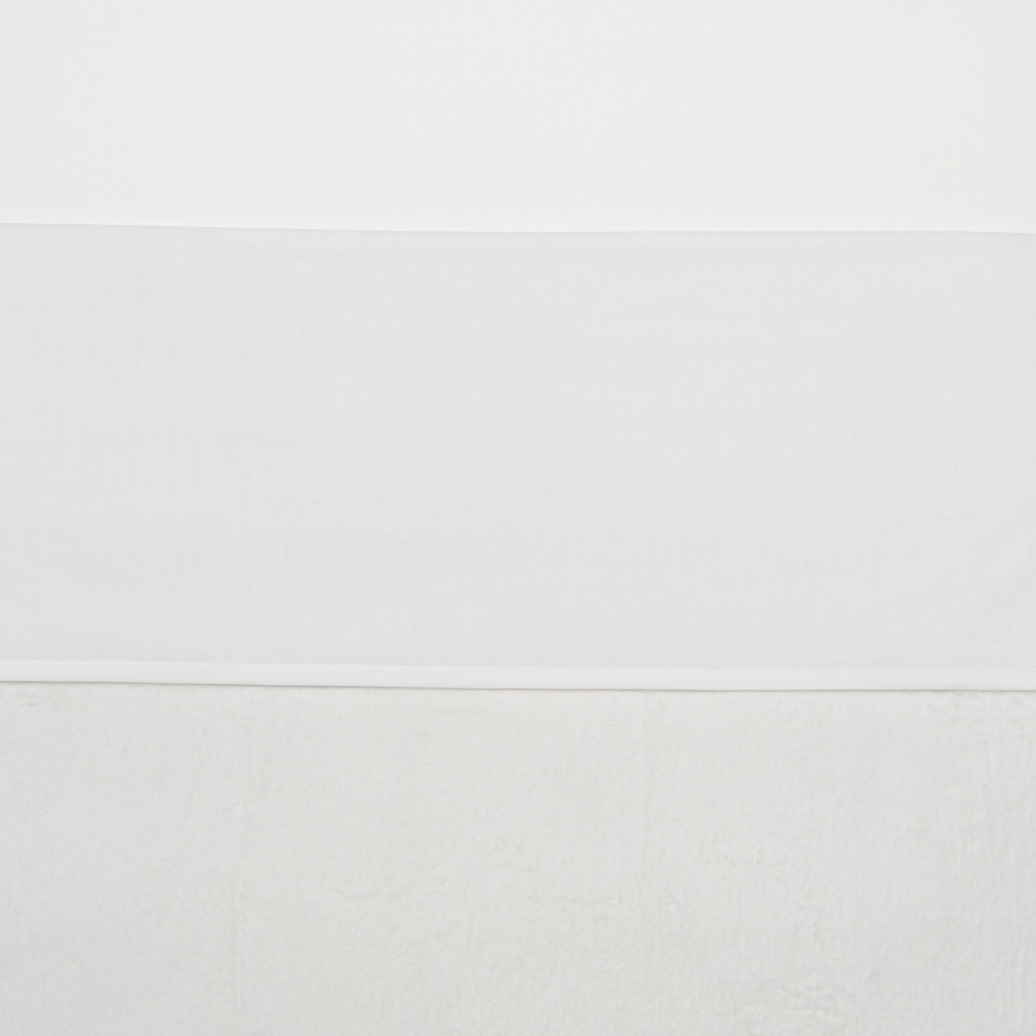 Crib sheet Uni - white - 75X100cm
