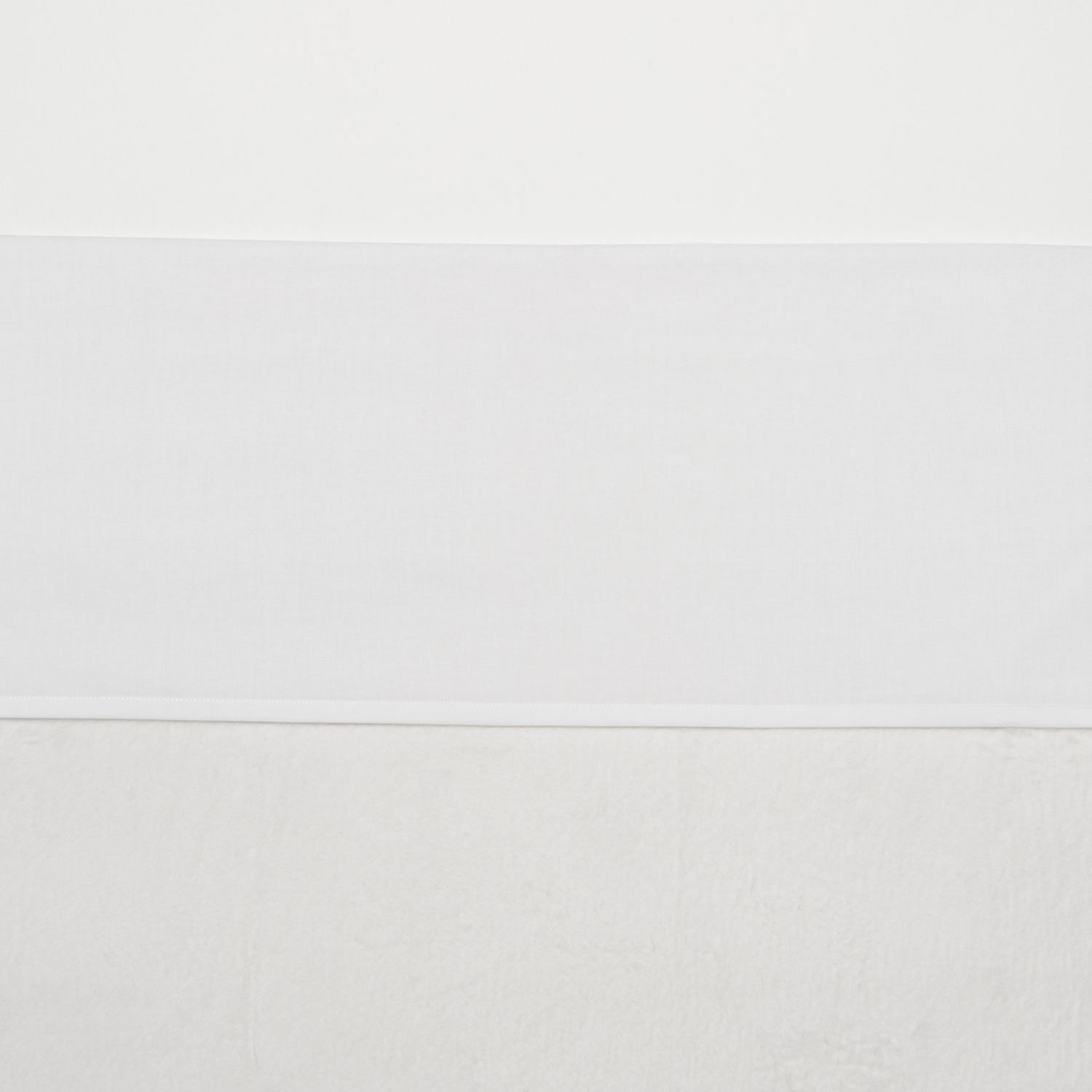 Wieglaken Uni - white - 75x100cm