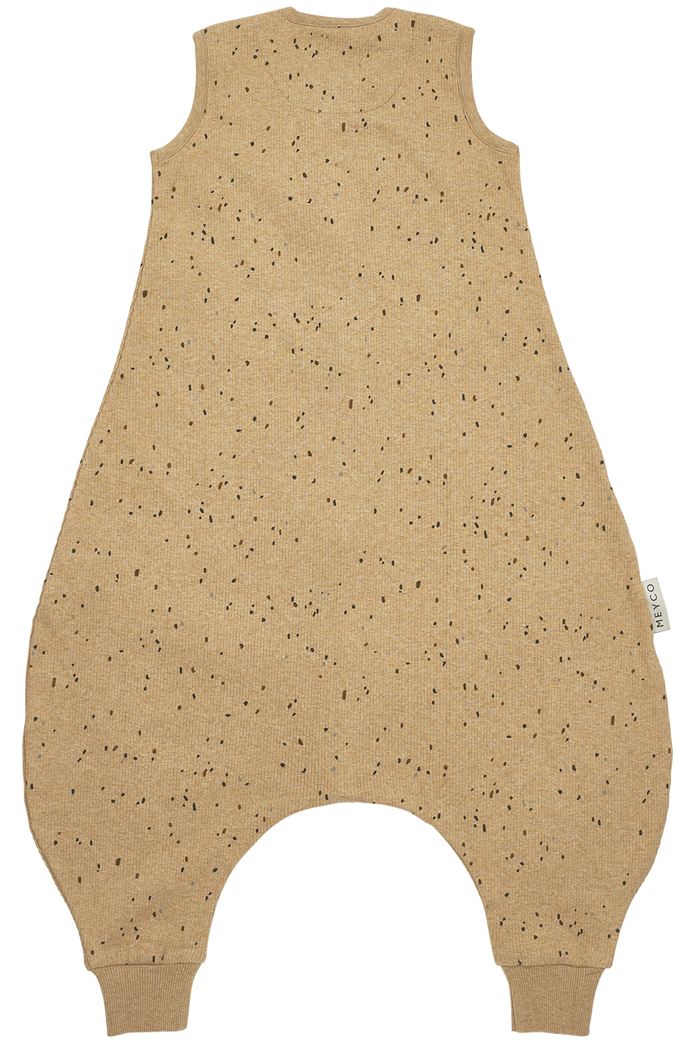 Baby sommer Schlafoverall Jumper Rib Mini Spot - toffee melange - 92cm