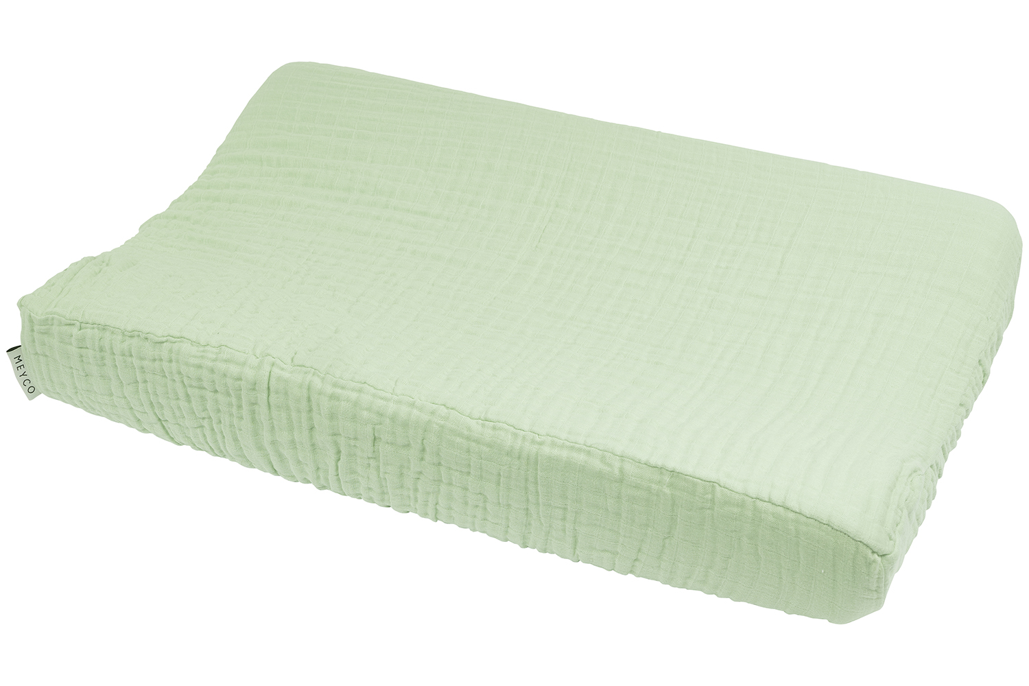 Changing mat cover muslin Uni - soft green - 50x70cm