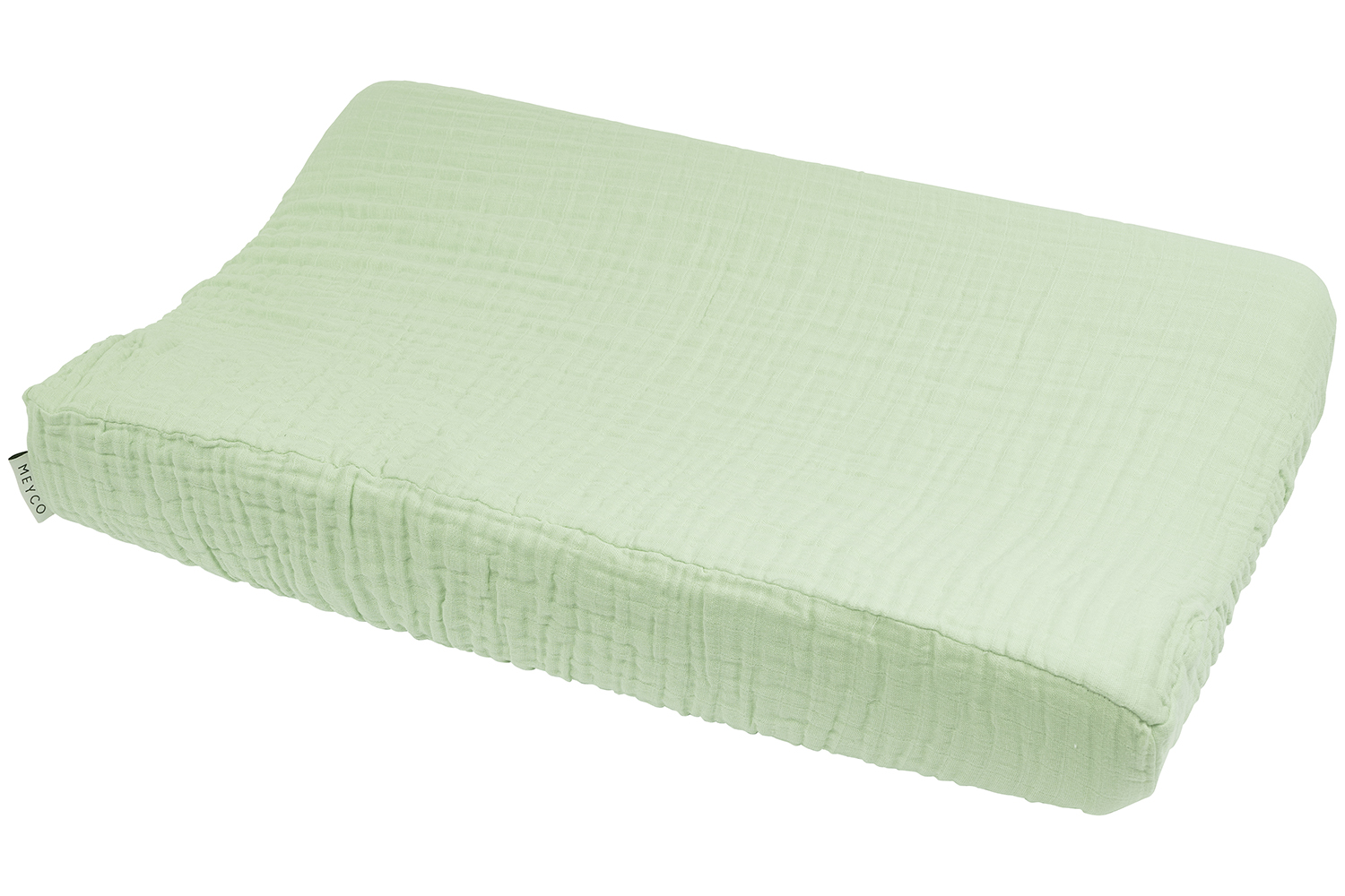 Wickelauflagenbezug pre-washed musselin Uni - soft green - 50x70cm