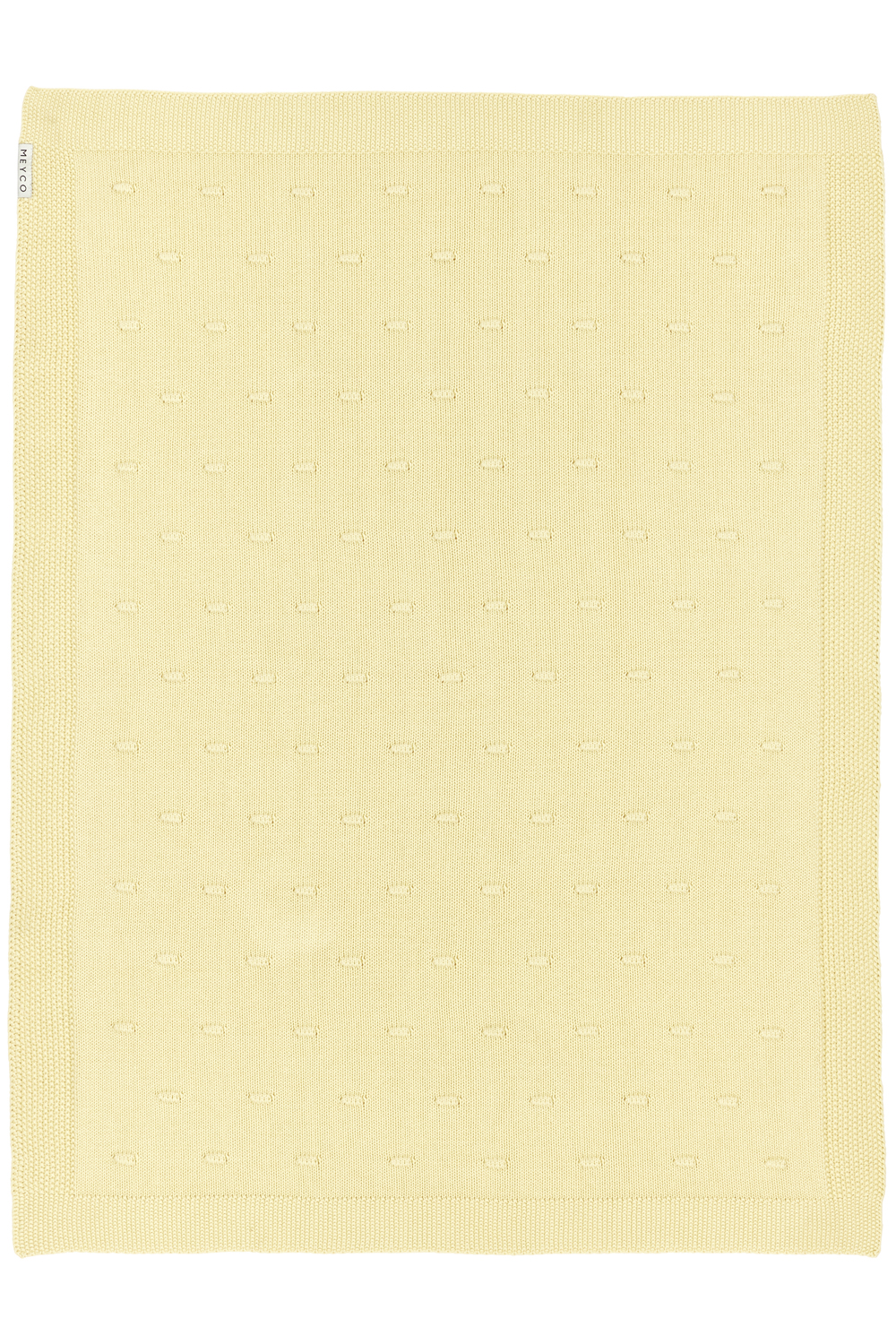 Babydecke Knots - soft yellow - 75x100cm