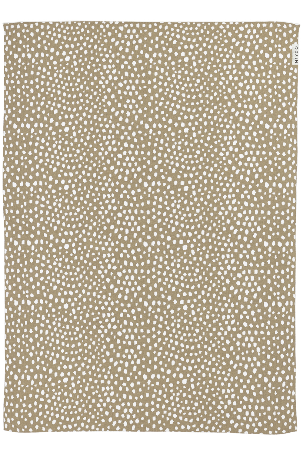 Babydecke groß Cheetah - taupe - 100x150cm