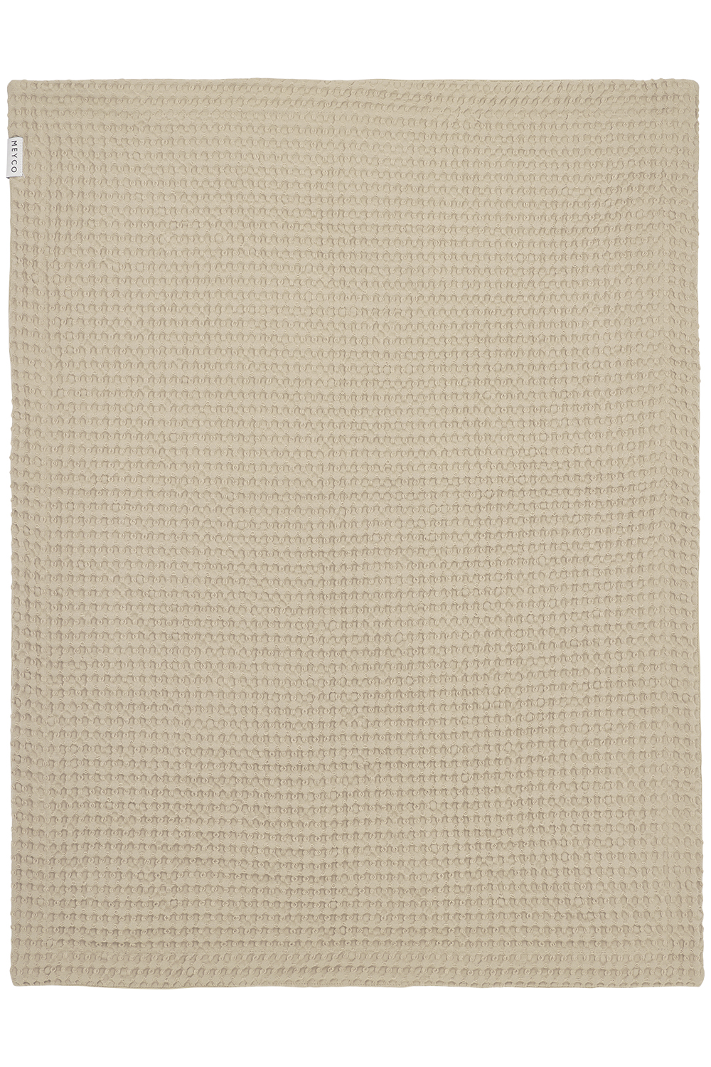 Crib bed blanket Waffle Cotton - sand - 75x100cm
