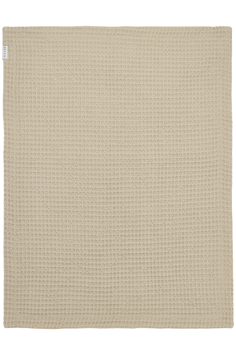 Wiegdeken Waffle Cotton - sand - 75x100cm