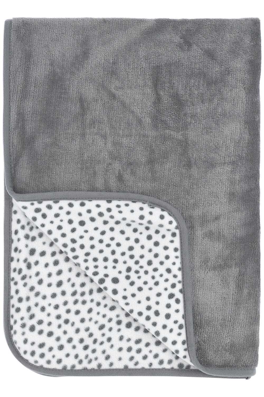 Travel Blanket Fleece Cheetah - Grey - 75x100cm