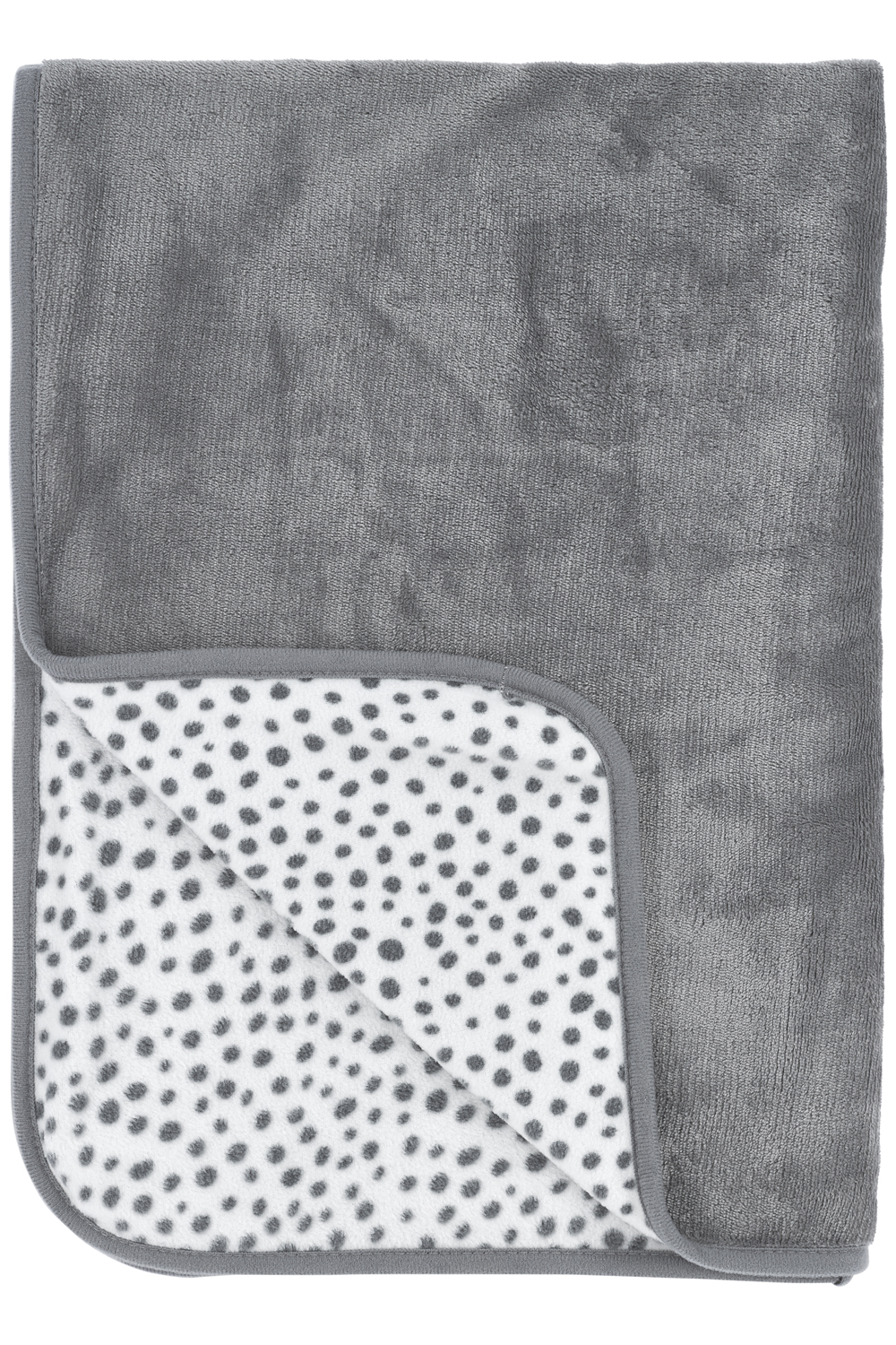 Reisdeken Fleece Cheetah - Grijs - 75x100cm