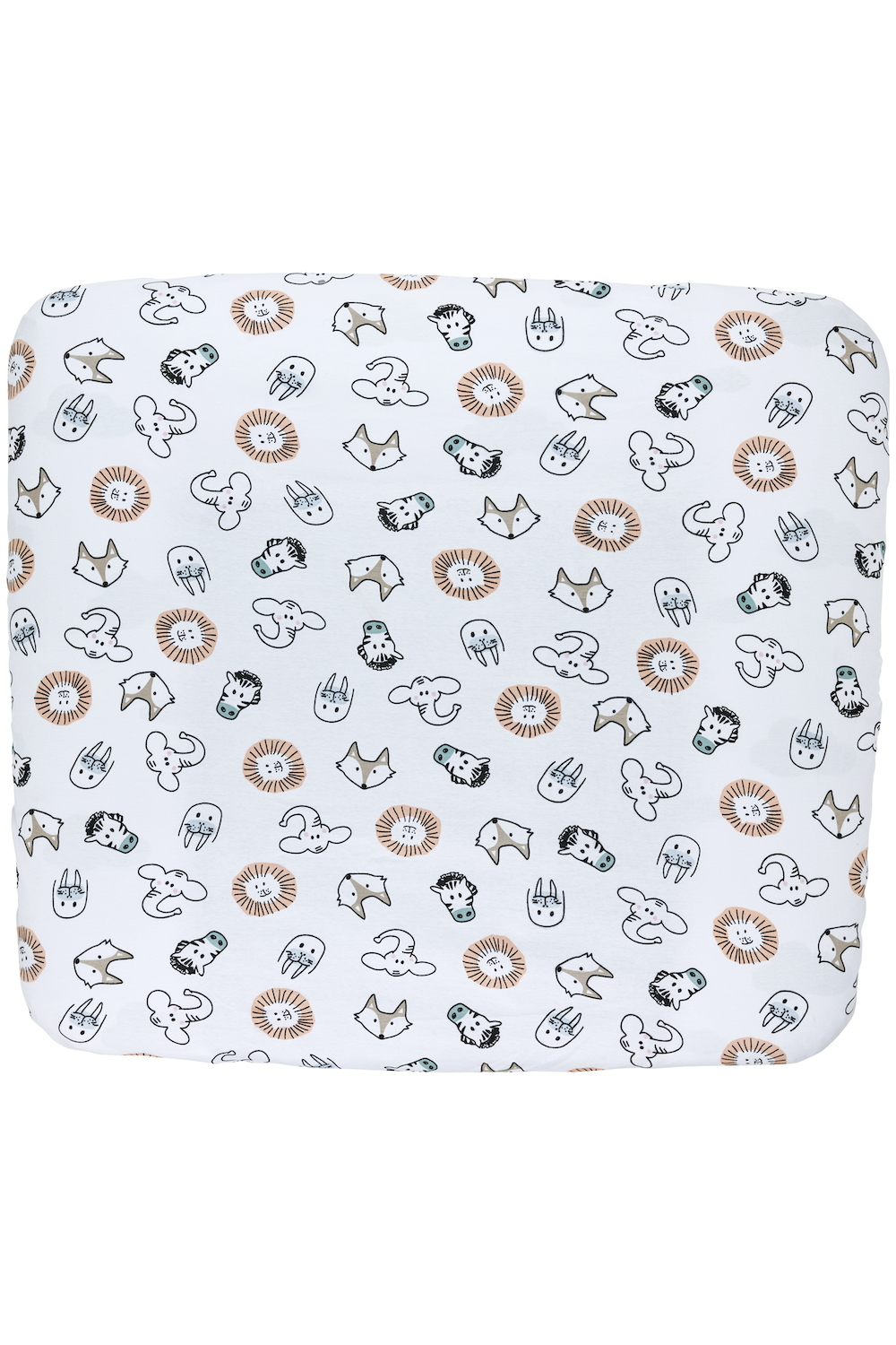 Changing mat cover Animal - multicolour - 85x75cm