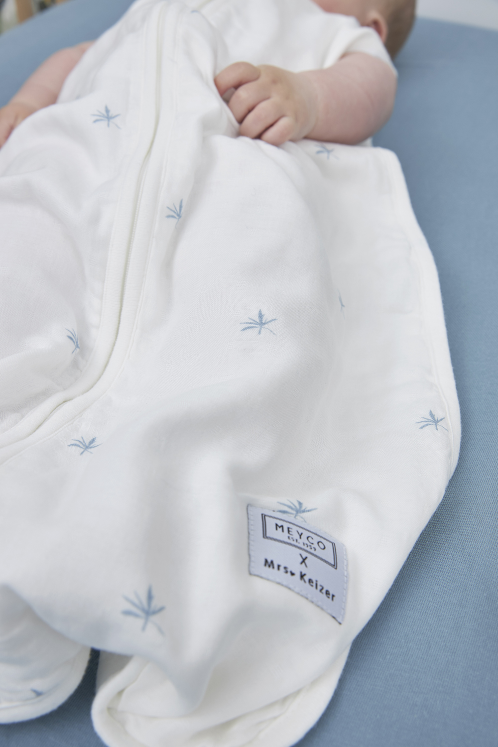 Baby slaapzak bamboe hydrofiel Ibiza - denim - 110cm