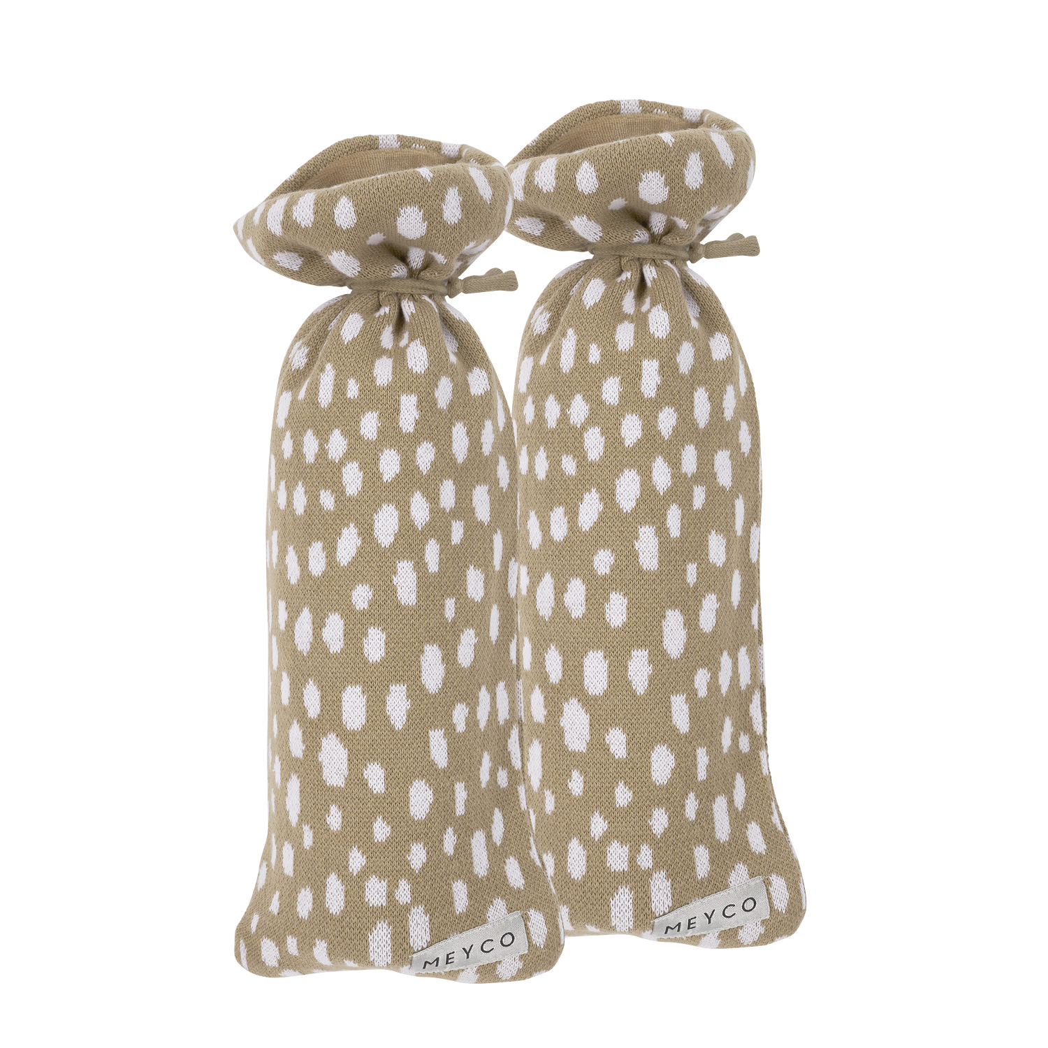 Hot water bottle cover 2-pack Cheetah - taupe
