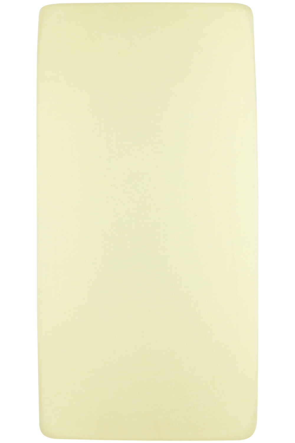 Jersey Hoeslaken Ledikant - Soft Yellow - 60x120cm