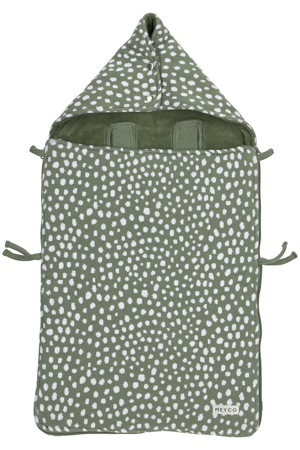 Footmuff Cheetah - forest green - 40x82cm