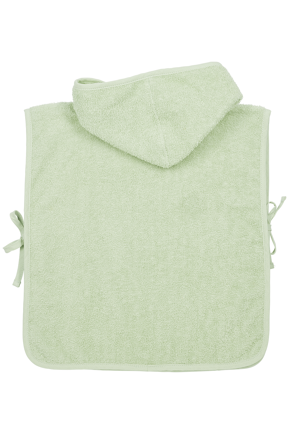 Badeponcho frottee Uni - soft green - 1-3 Jahre