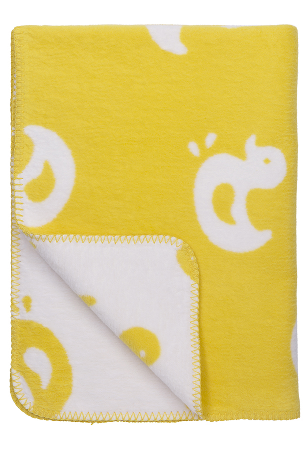 Wiegdeken biologisch Duck - yellow - 75x100cm