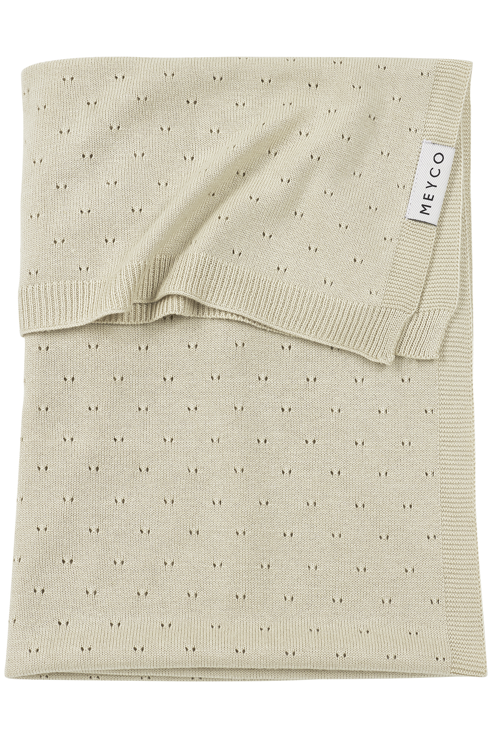 Cot bed blanket bamboo Ajour - soft sand - 100x150cm - 0.3 TOG
