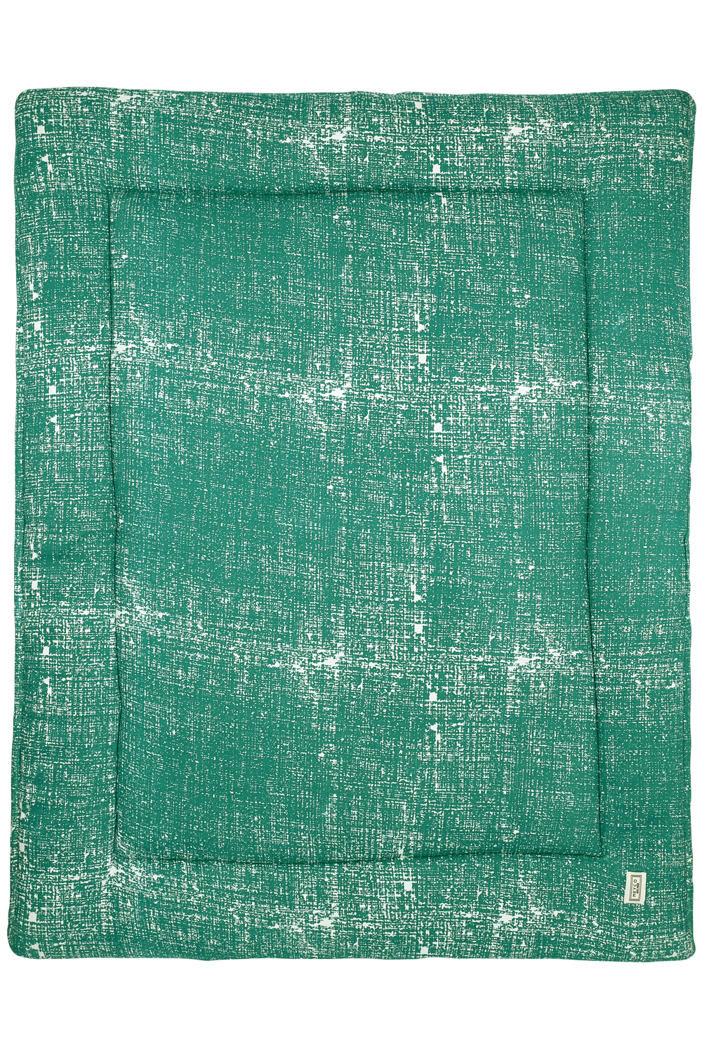 Boxkleed Fine Lines - emerald green - 77x97cm
