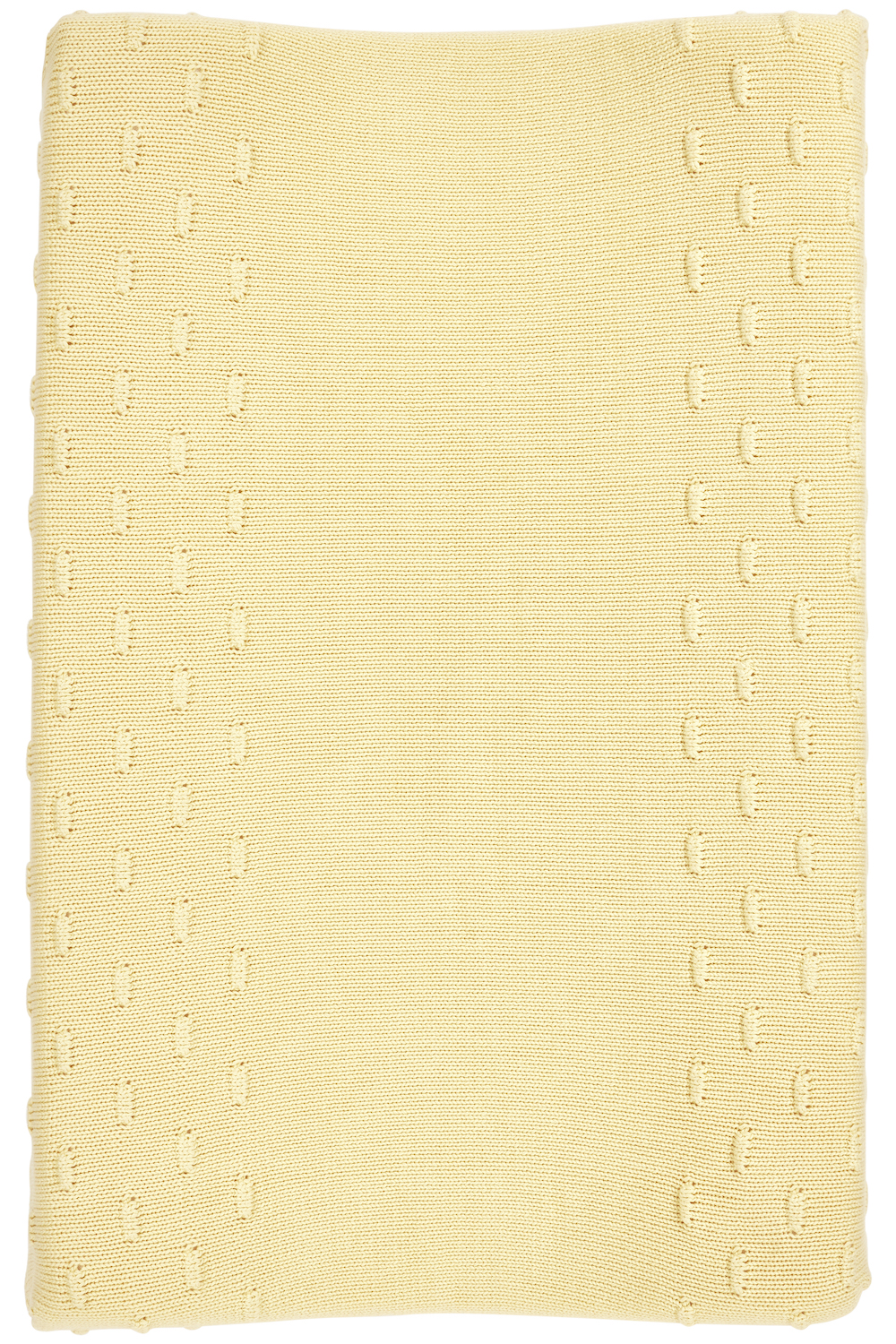 Changing mat cover Knots - soft yellow - 50x70cm