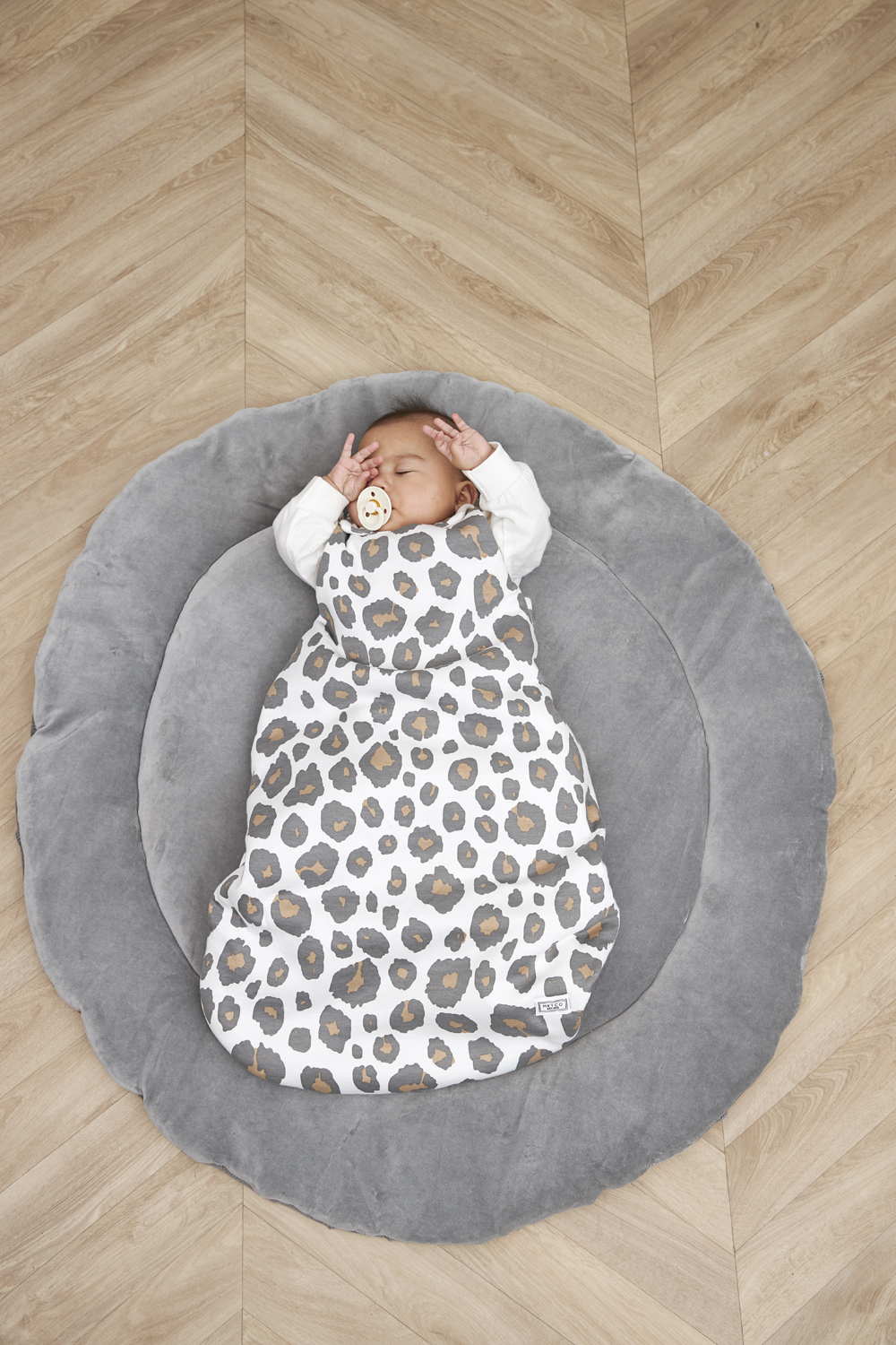 Baby zomerslaapzak rond Panter - neutral - 98cm - 0.5 TOG