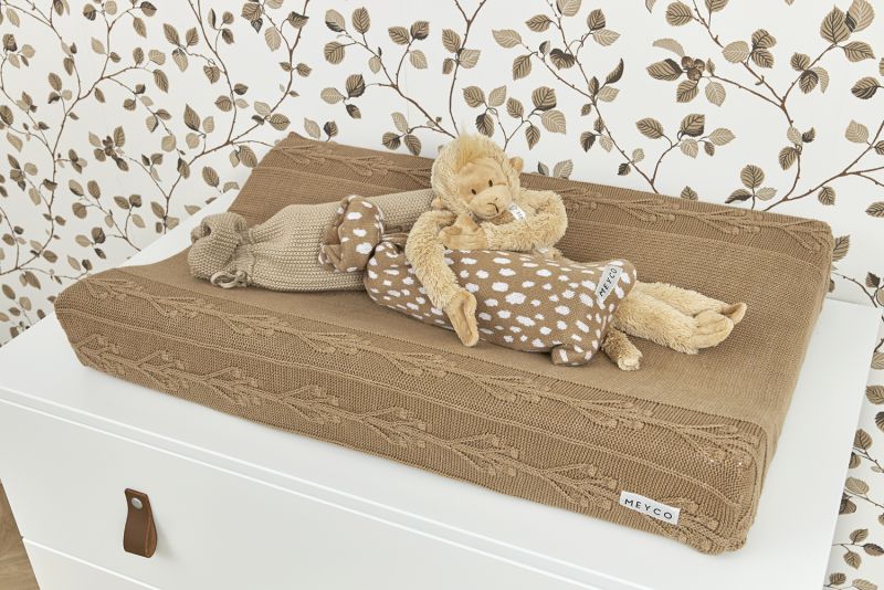 Changing mat cover 2-pack Romantic Flower - taupe - 50x70cm