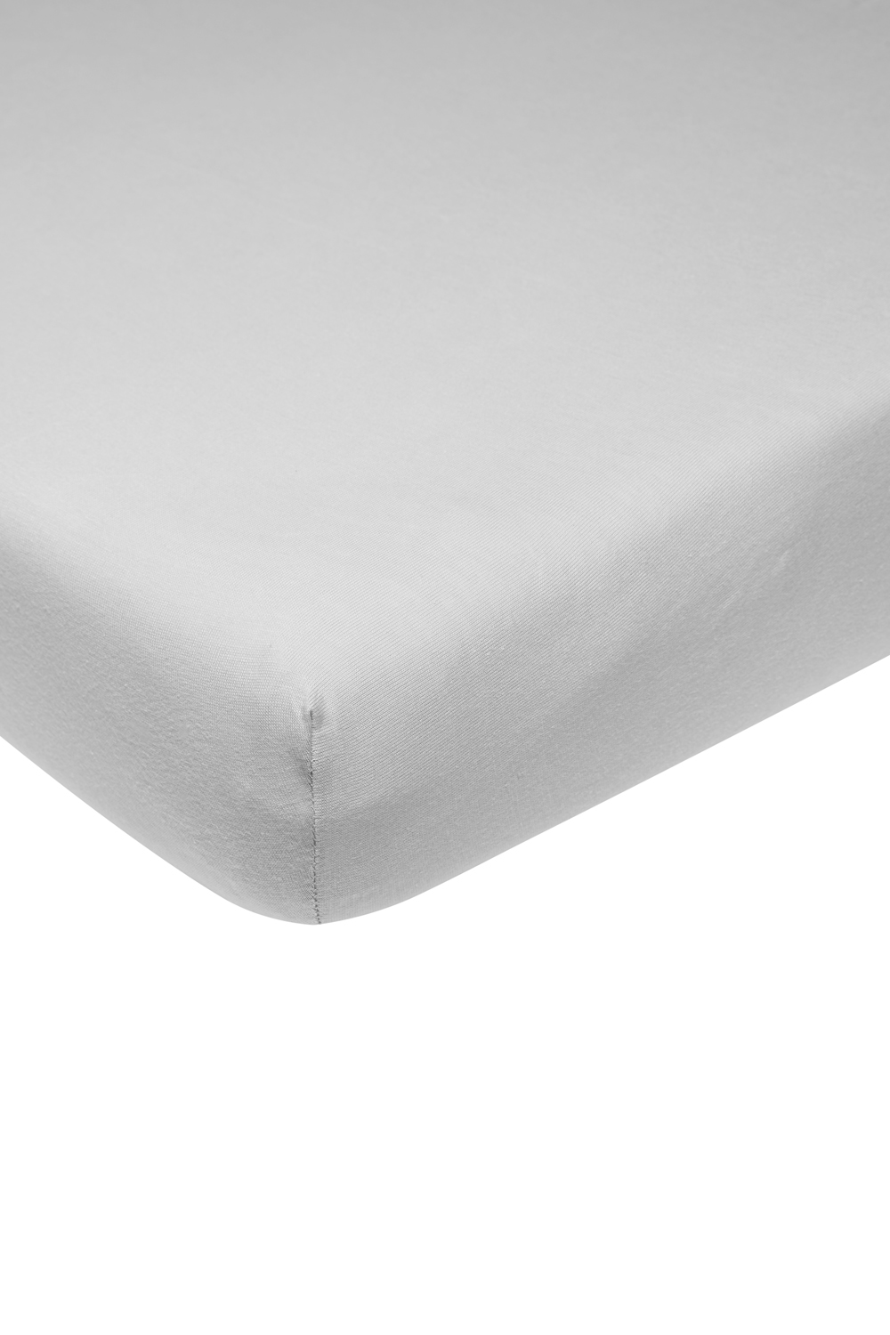 Fitted sheet cot bed Uni - light grey - 60x120cm