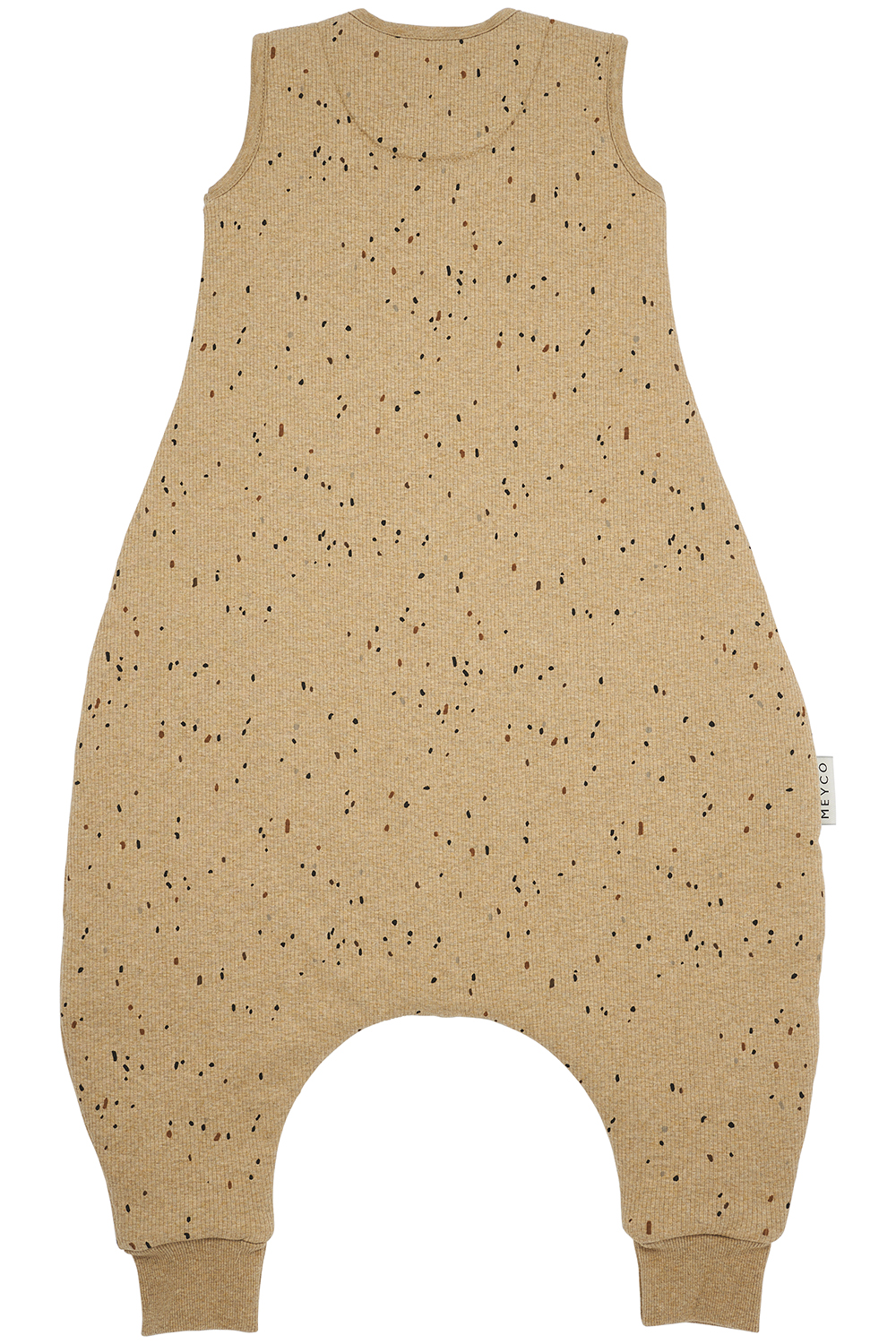 Baby winter slaapoverall jumper Rib Mini Spot - toffee melange - 104cm