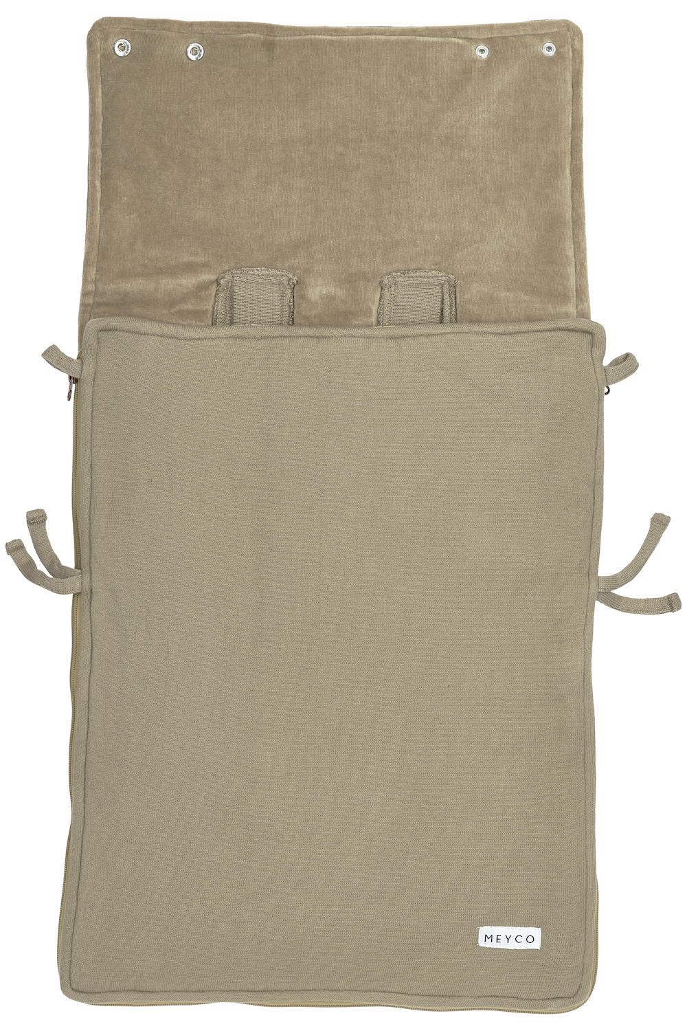 Voetenzak Knit Basic - taupe - 40x82cm