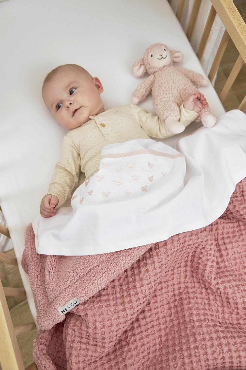 Spannbettlaken Kinderbett 2er pack jersey Uni - offwhite - 70x140cm