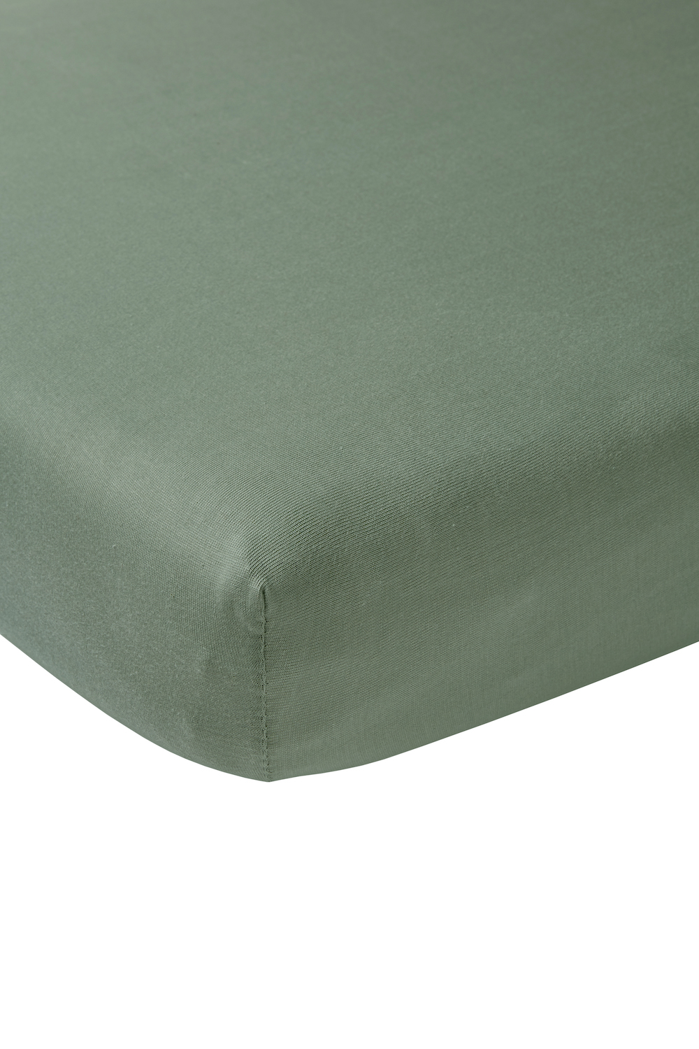 Fitted sheet doubter Uni - forest green - 120x200cm