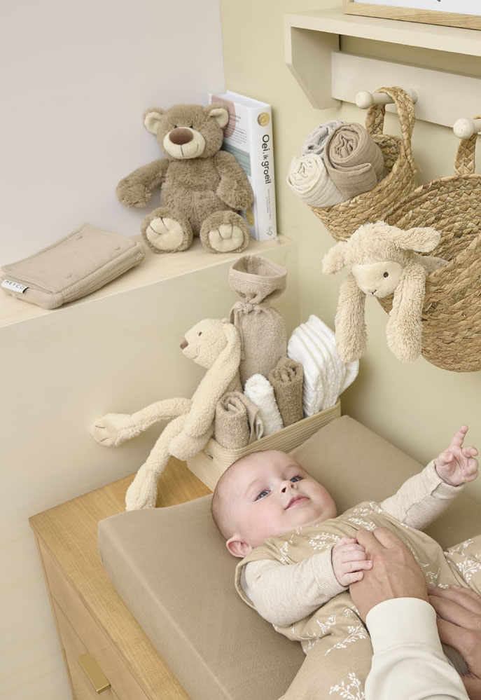 Wipes pouch Mini Knots - sand
